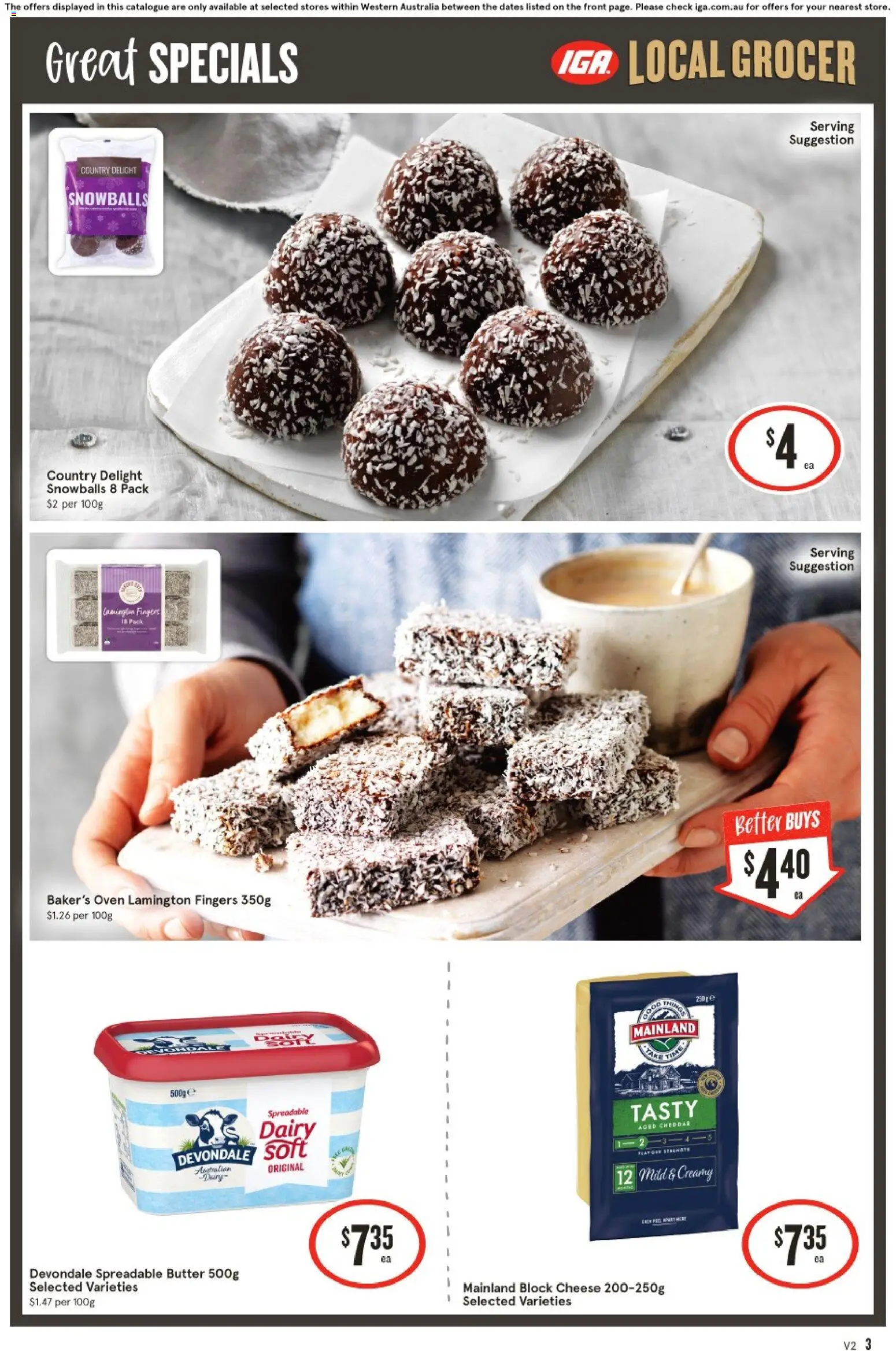 IGA catalogue - valid from 22/07/2026 | Page: 4 | Products: Dairy, Butter, Cheese, Oven