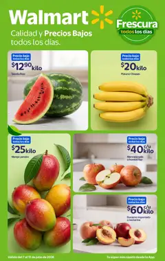 Vista previa de Walmart folleto Calidad y Precios Bajos, nuevo folleto de la tienda, válido en México a partir del 07/07/2026