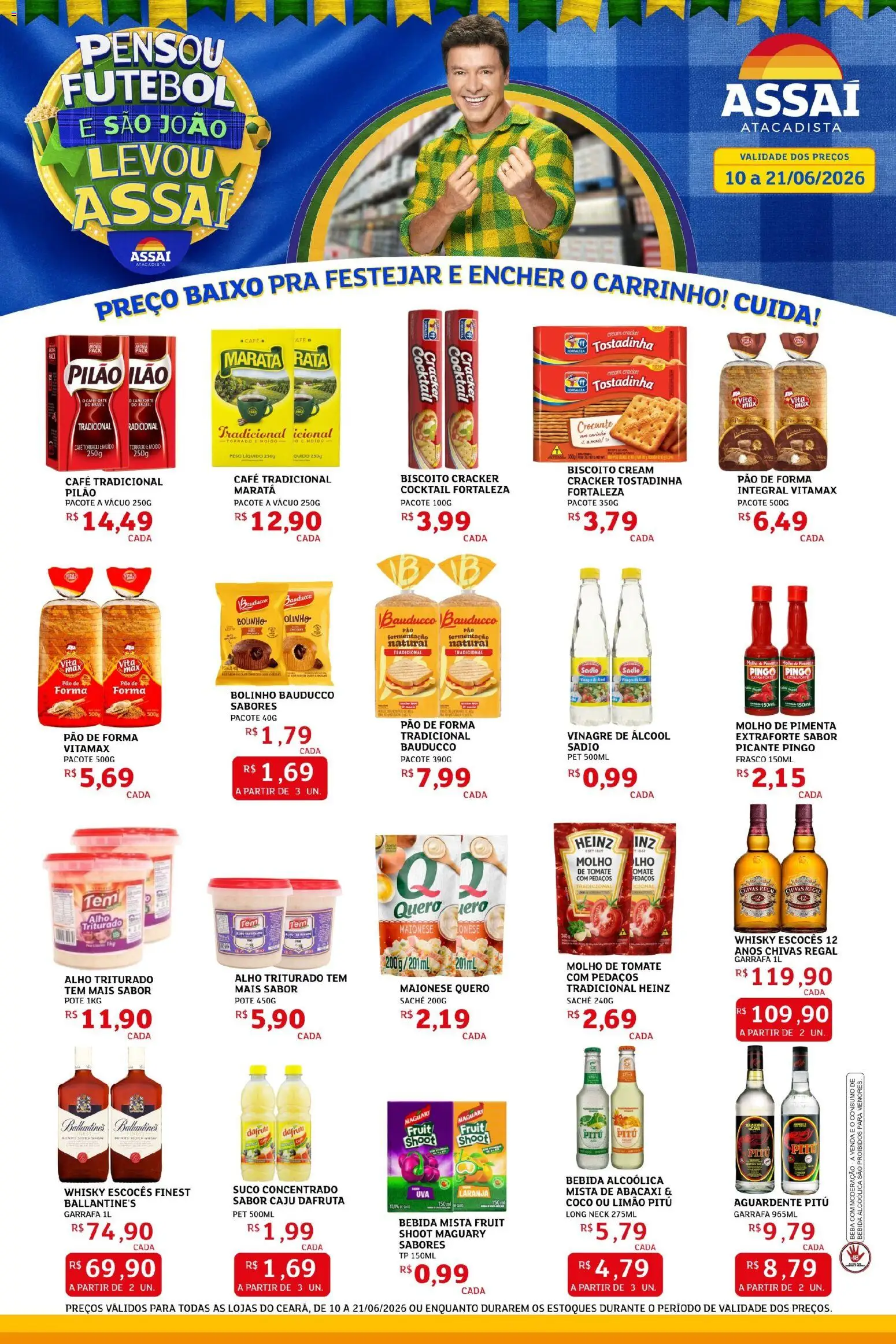 Assaí Atacadista Folheto - válido de 10.06.2026 | Página: 1 | Produtos: Coco, Biscoito, Café, Cream cracker