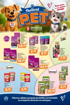 Shibata ofertas Pet Mars - Pré-Visualização do folheto da loja Shibata, válido de 29/09/2026