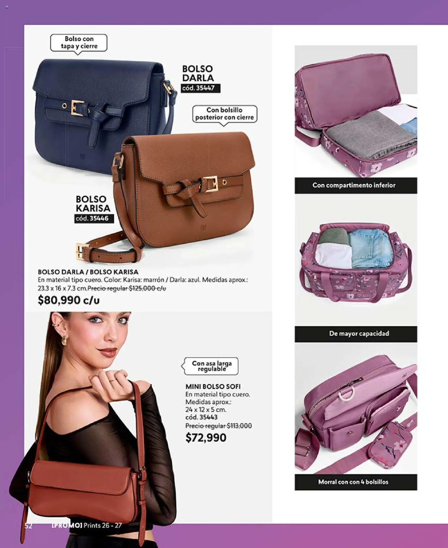 CyZone revista - valida desde el 24.04.2026 | Página: 52 | Productos: Bolso, Morral