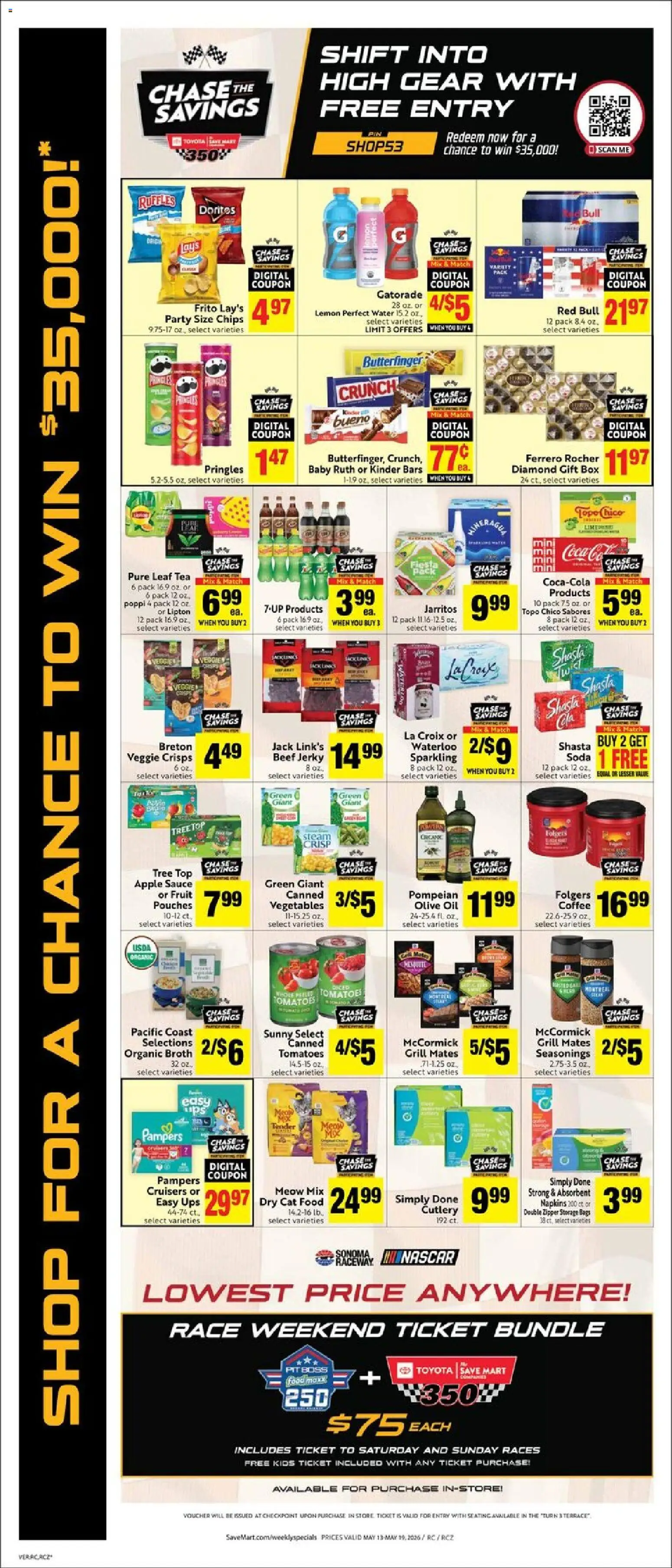 Save Mart Weekly - CA - valid from 13.05.2026 | Page: 4 | Products: Box, Cat Food, Coffee, Grill