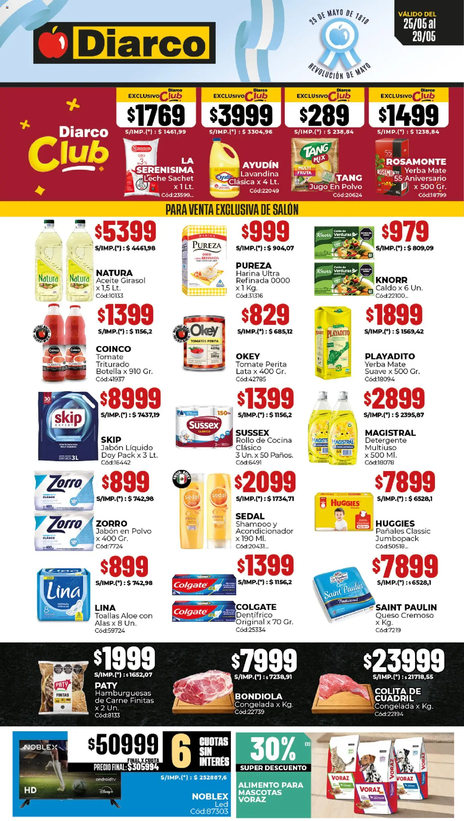 Diarco ofertas │ válido desde el 25.05.2026 | Página: 1 | Productos: Botella, Yerba, Polvo, Tomate