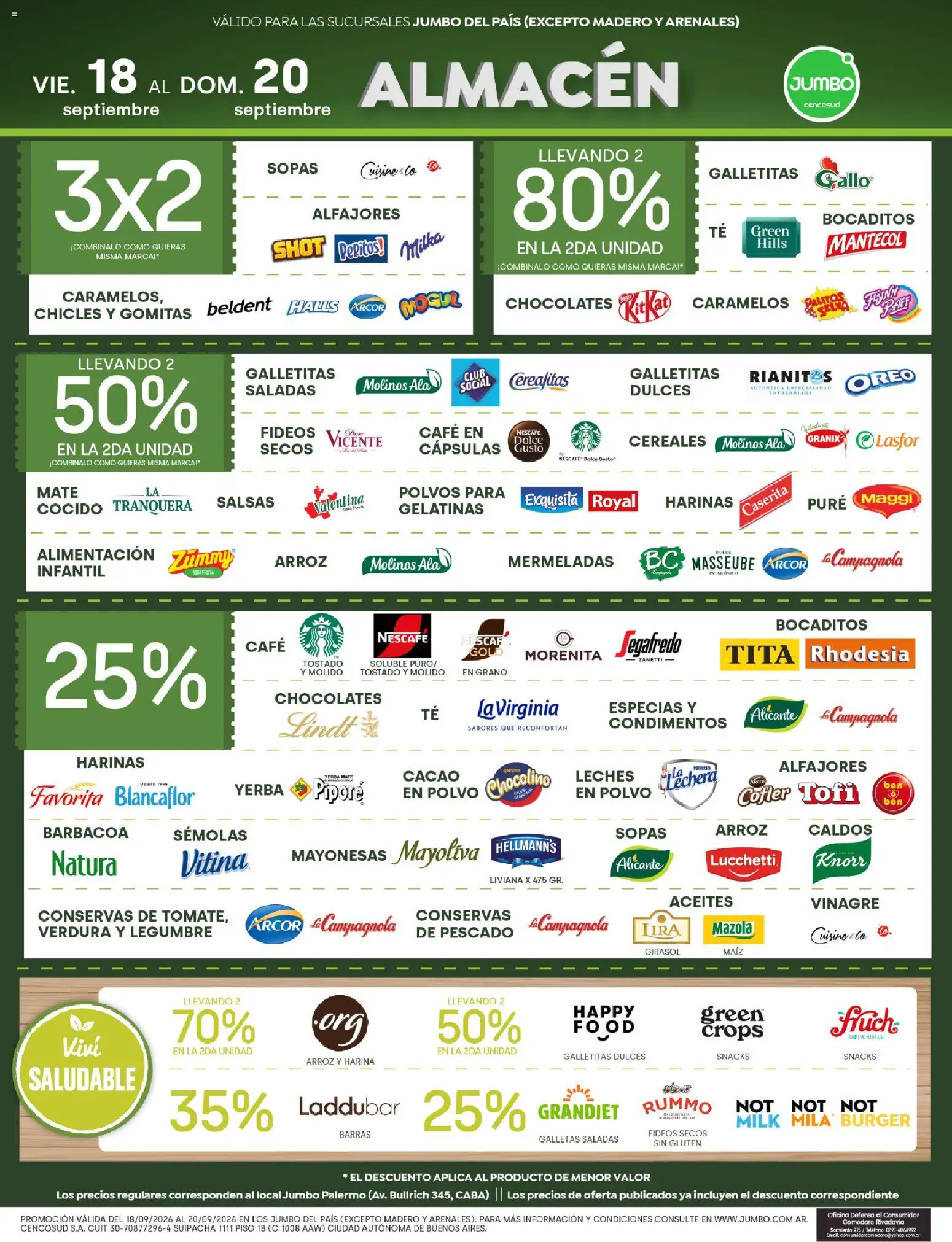 Jumbo - Ofertas | Rosario │ válido desde el 18/09/2026 | Página: 3 | Productos: Harina, Polvo, Fruta, Arroz