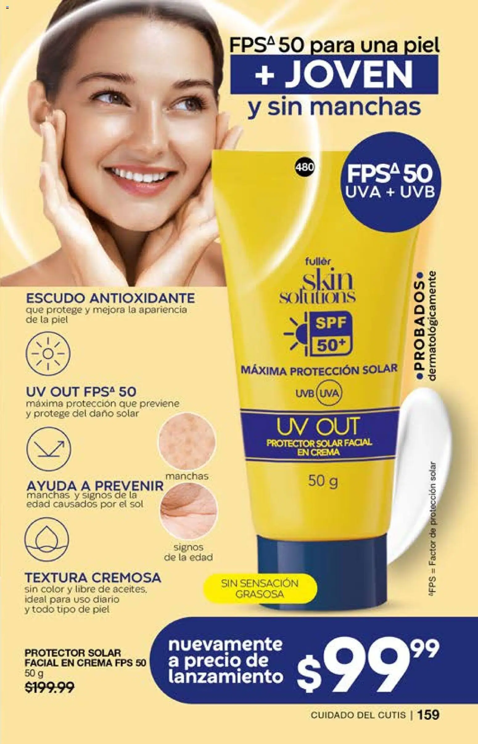 Nuevas ofertas de Fuller válidas en toda la República Mexicana desde el 01.04.2026. ¡Encuentra las mejores ofertas en Fuller campaña 26 2026! | Página: 159 | Productos: Crema, Uva, Protector solar