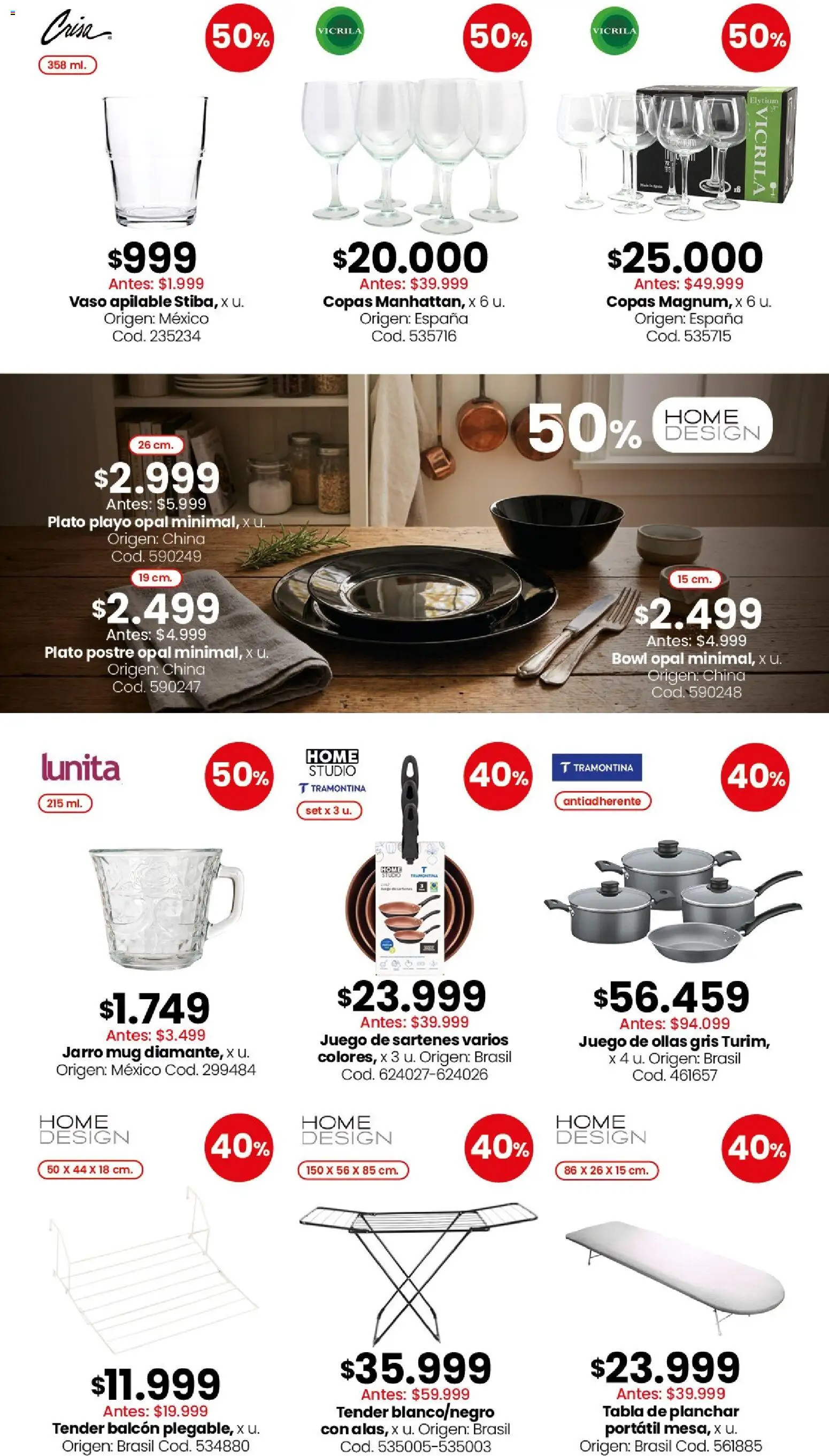 Coto - Bazar, deco, aire libre y mascotas │ válido desde el 20/07/2026 | Página: 2 | Productos: Bowl, Planchar, Tender, Mesa