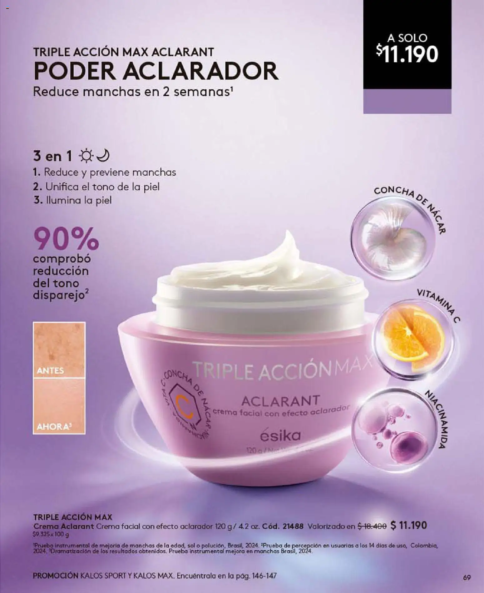 Catálogo Ésika Campaña 10 │ válido desde el 01.06.2026 | Página: 69 | Productos: Crema