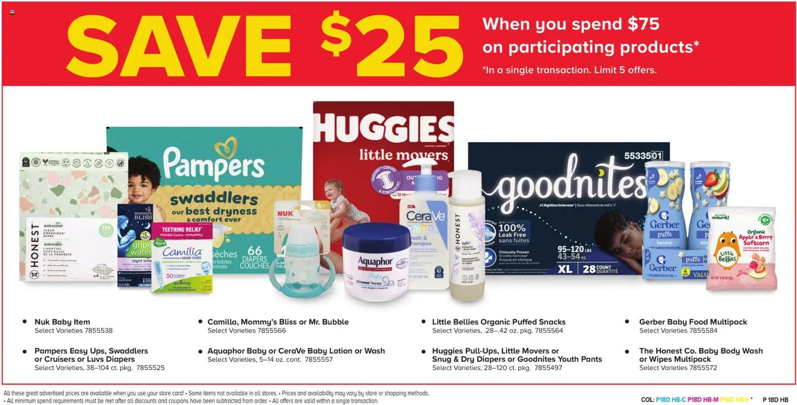 Giant Weekly Ad - valid from 08/07/2026 | Page: 20 | Products: Diapers, Couches, Baby food, Water