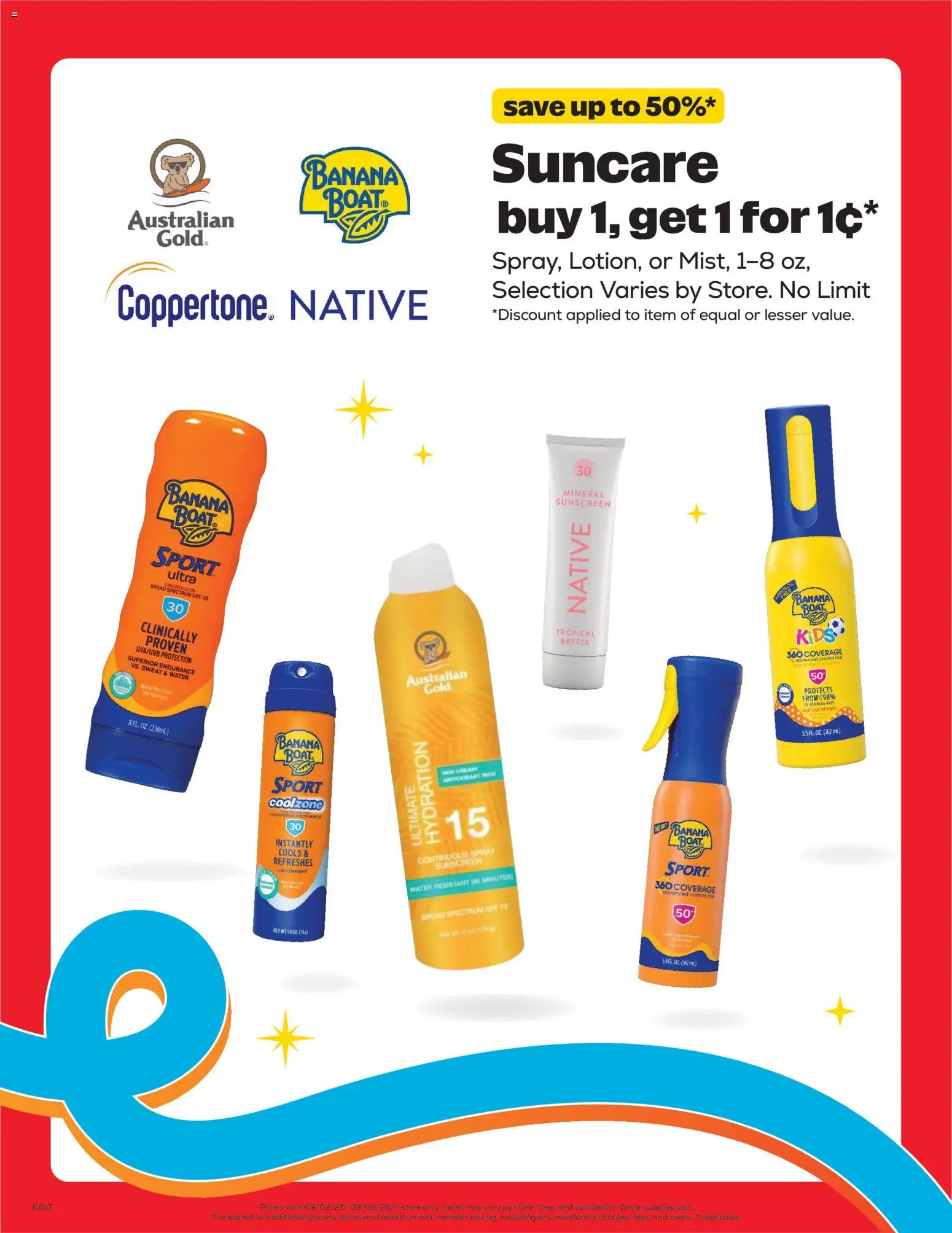 Grocery Outlet Weekly Ad - valid from 09/02/2026 | Page: 8 | Products: Sunscreen, Water