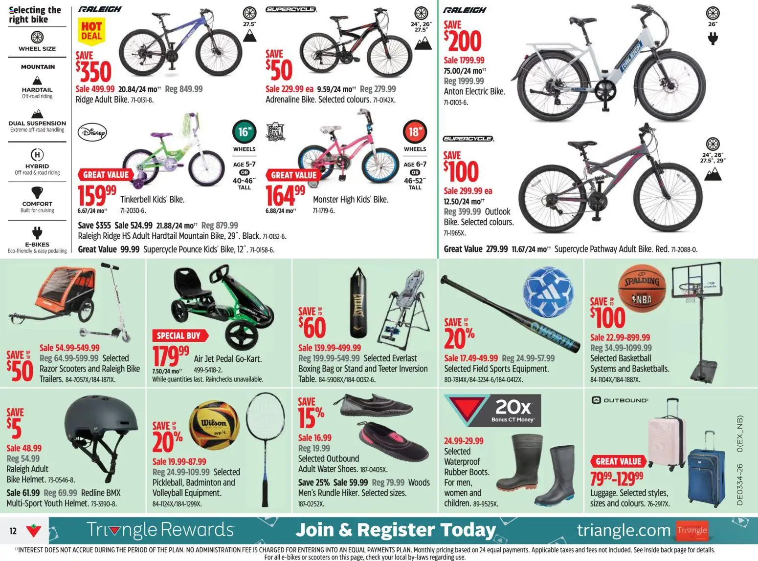 Canadian Tire flyer valid from Aug 20, 2026 | Page: 12 | Products: Water, Bag, Ridge
