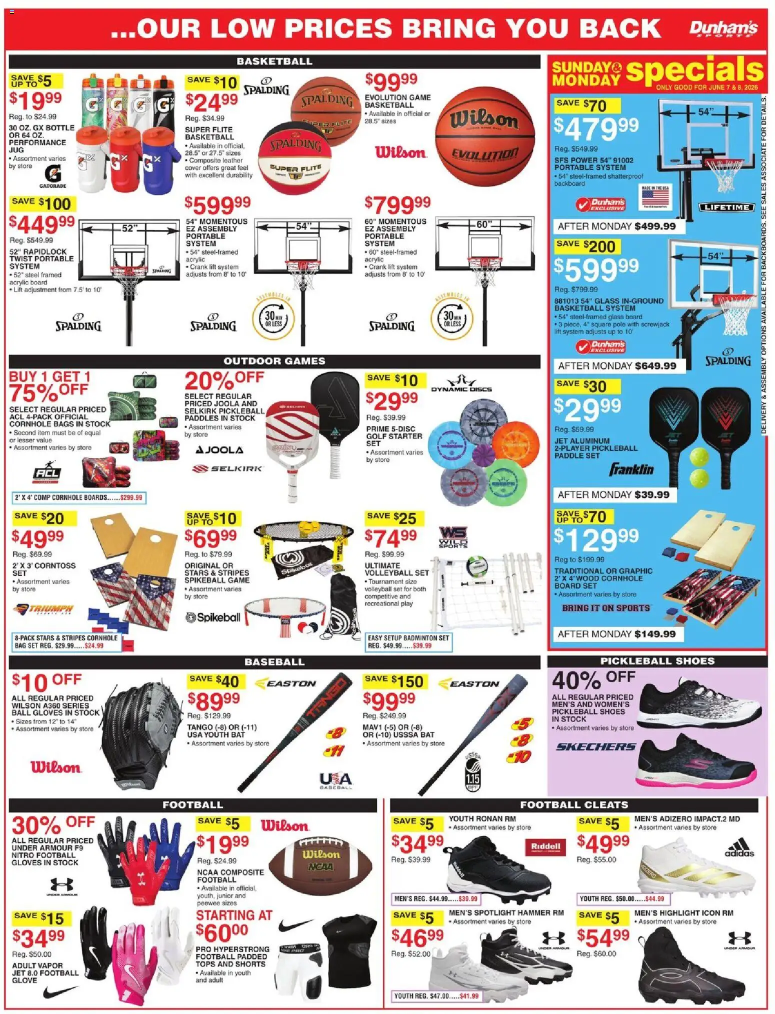 Dunham's Sports Weekly Ad - valid from 05.06.2026 | Page: 7 | Products: Shorts, Starter, Gloves, Game