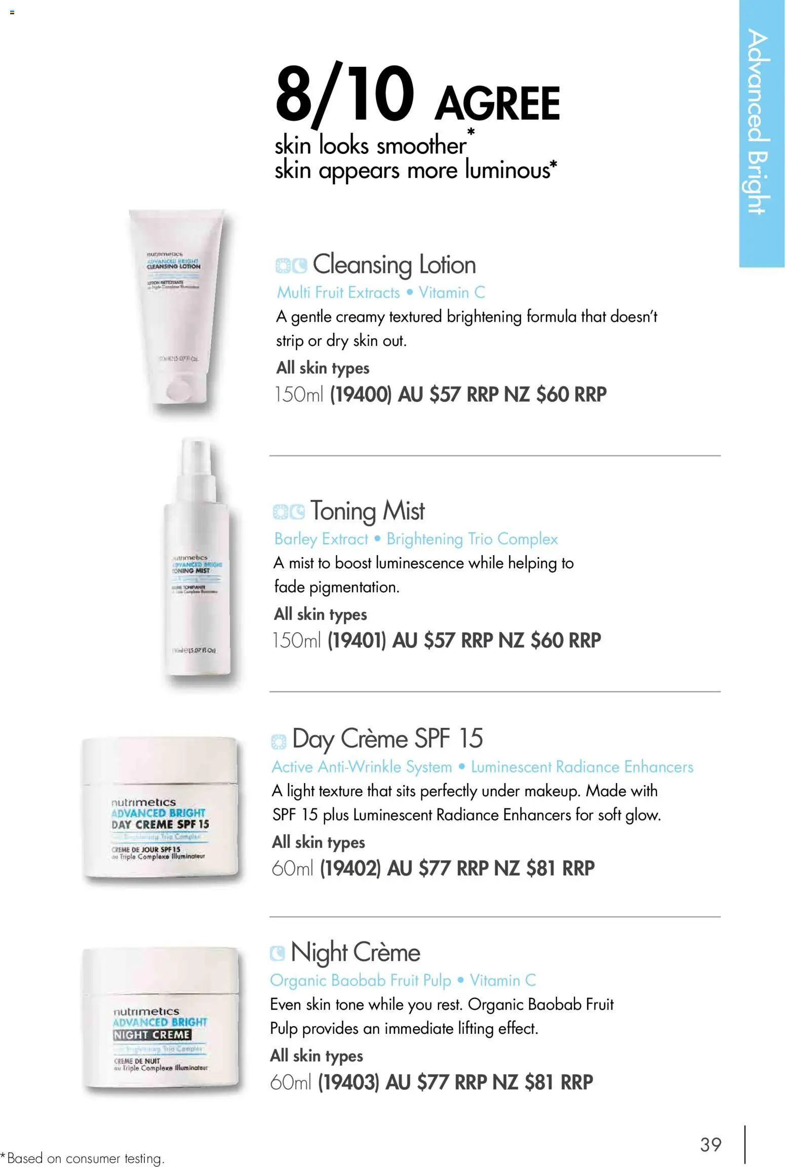 Nutrimetics catalogue - valid from 01/01/2026 | Page: 39 | Products: Light, Lotion, Fruit, Strip