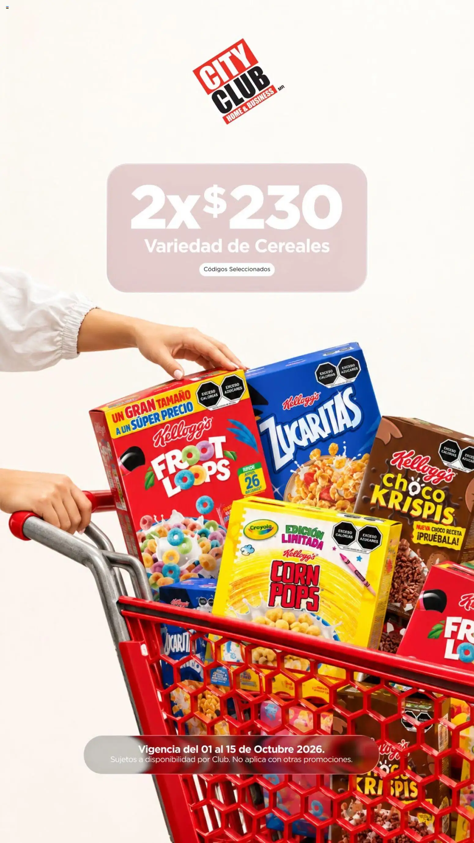 Nuevas ofertas de City Club válidas en toda la República Mexicana desde el 01/10/2026. ¡Encuentra las mejores ofertas en City Club catálogo Cereales! | Página: 2
