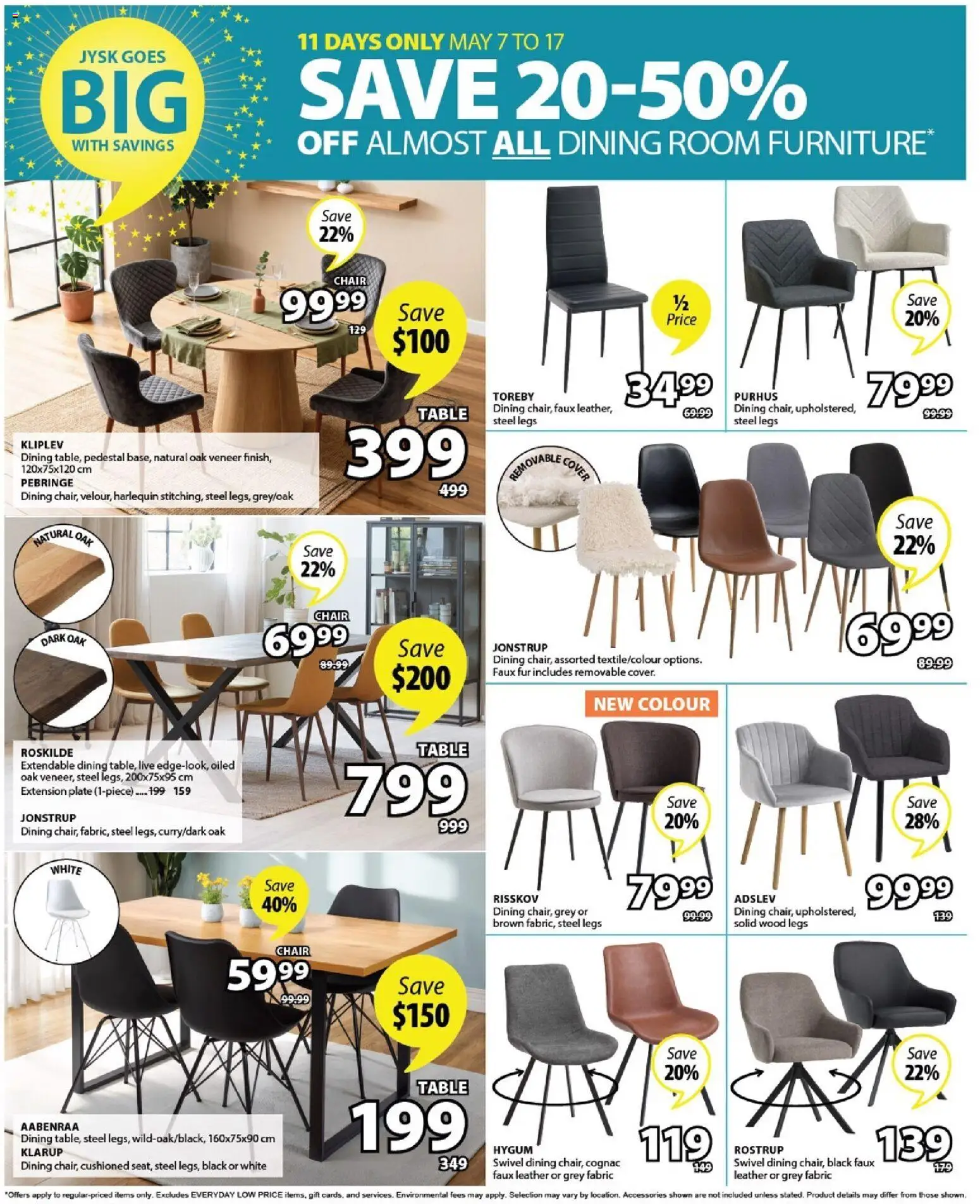JYSK flyer valid from 07.05.2026 | Page: 13 | Products: Table, Chair