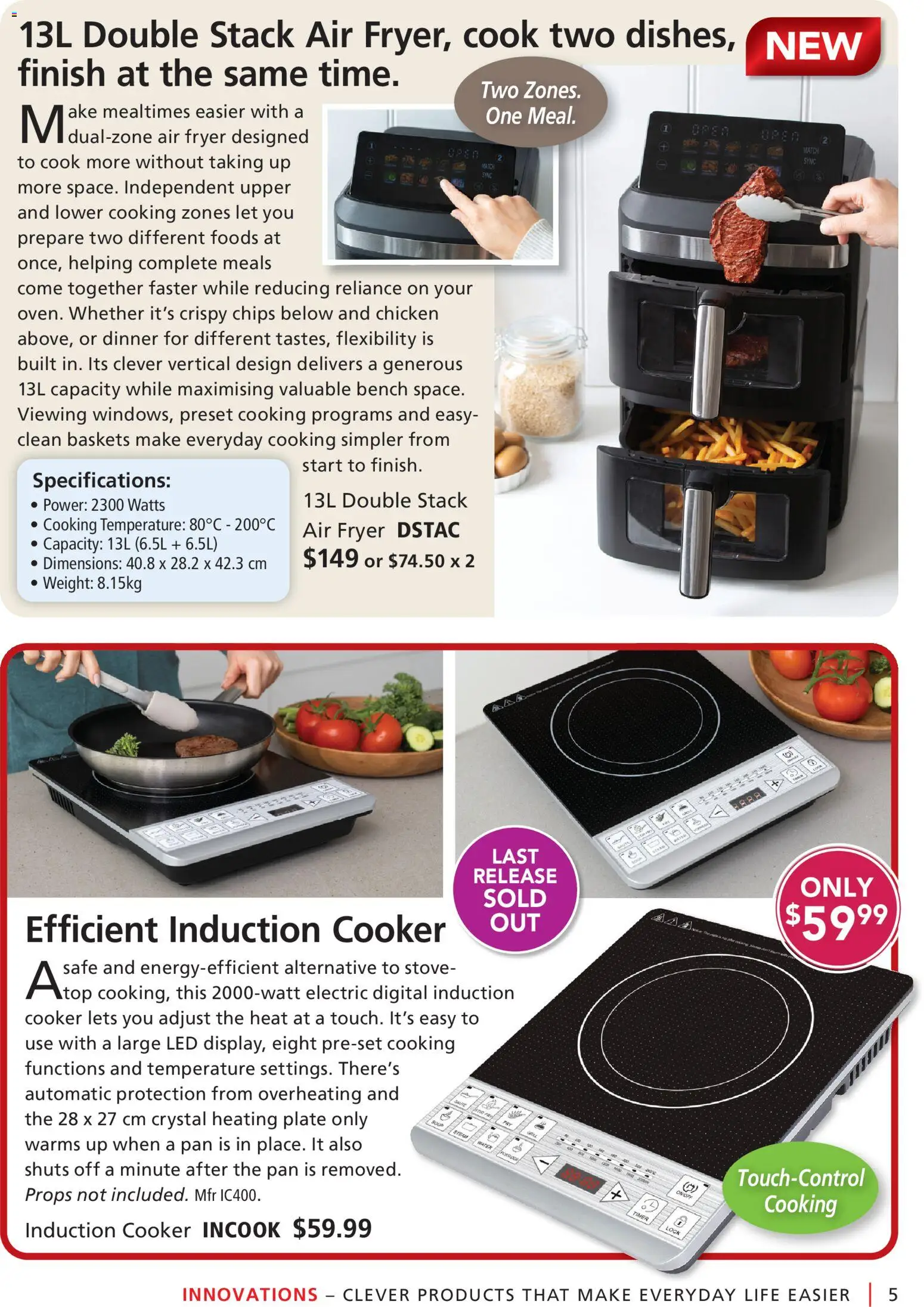 Innovations catalogue - valid from 24/08/2026 | Page: 5 | Products: Fryer, Digital, Stove, Bench