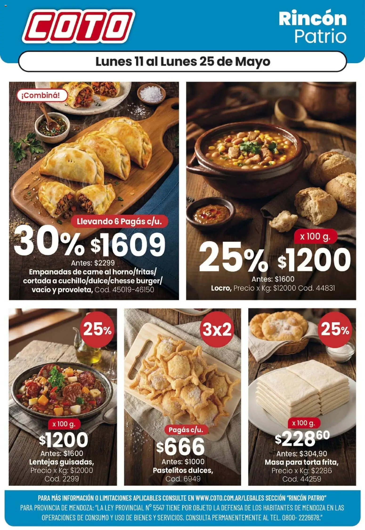 Coto - Rincon Patrio A │ válido desde el 11.05.2026 | Página: 1 | Productos: Lentejas, Torta