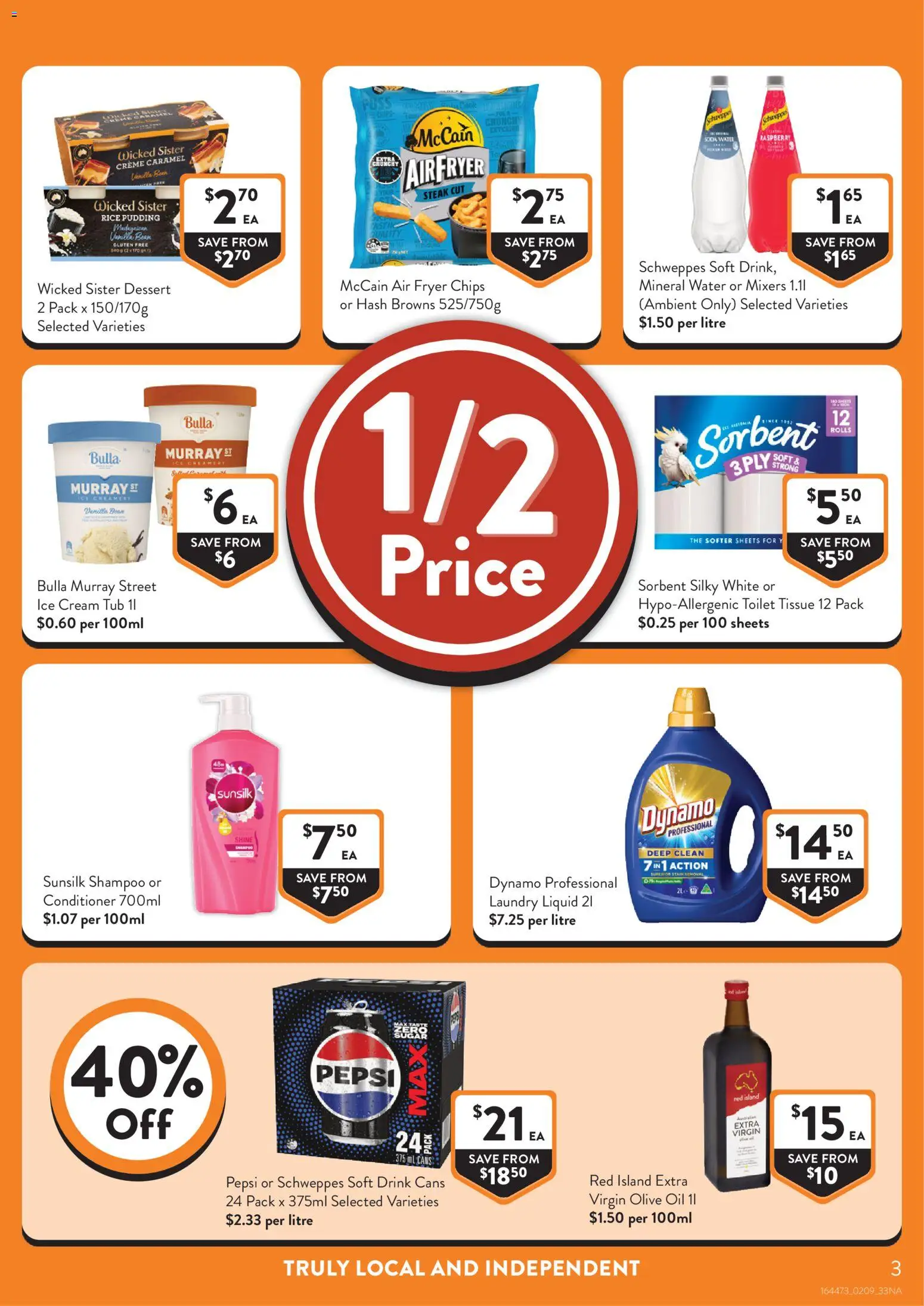 Foodworks catalogue - valid from 09/09/2026 | Page: 3 | Products: Rice, Olive oil, Rice pudding, Ice