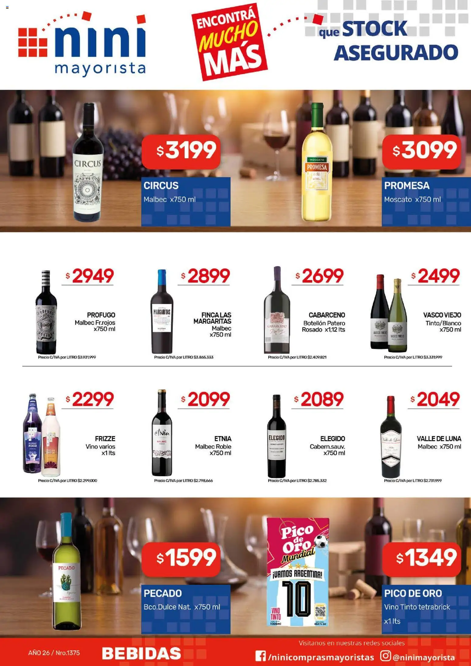 NINI Mayorista catálogo │ válido desde el 31/08/2026 | Página: 20 | Productos: Pico, Vino tinto, Bebidas, Vino