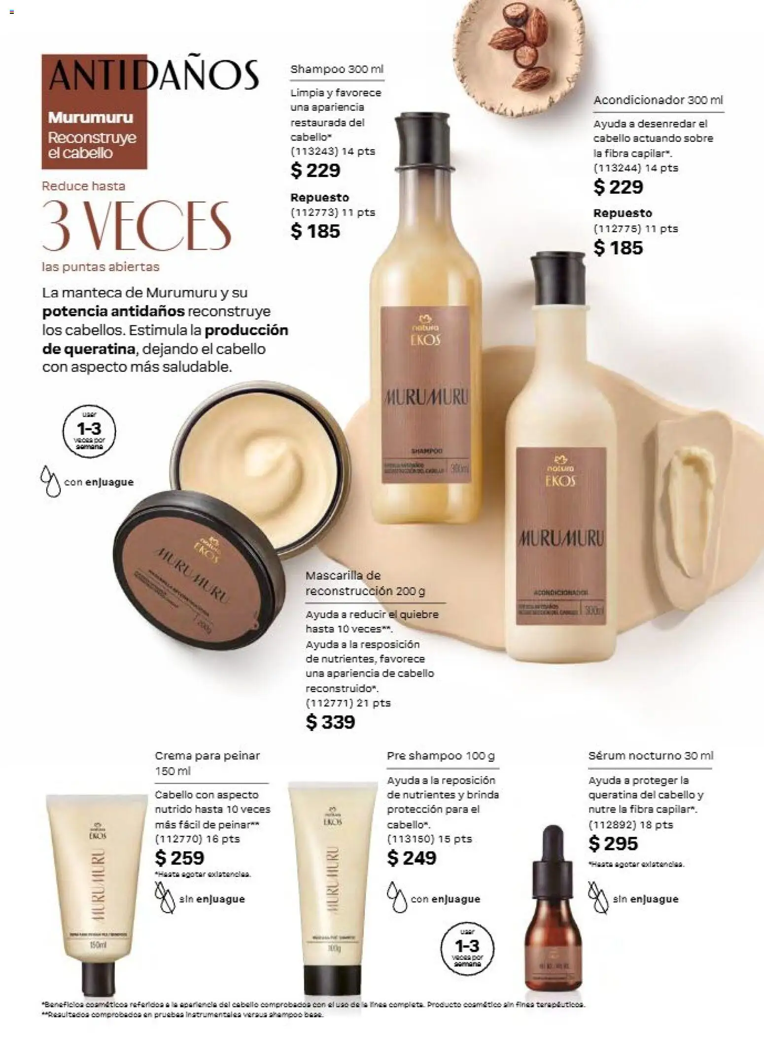Nuevas ofertas de Natura válidas en toda la República Mexicana desde el 11/09/2026. ¡Encuentra las mejores ofertas en Natura campaña 14 2026! | Página: 154 | Productos: Serum, Shampoo, Acondicionador, Sobre