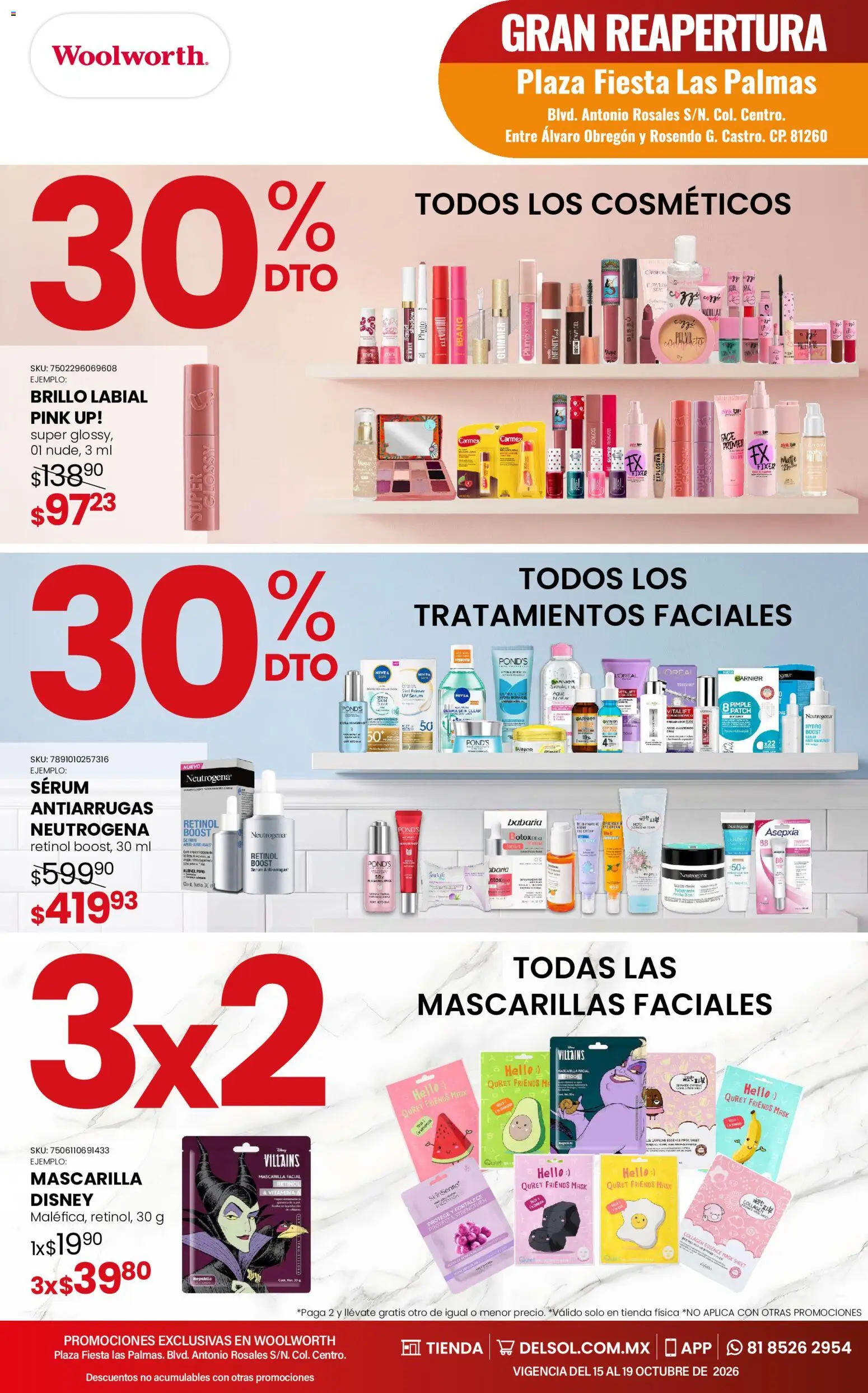 Nuevas ofertas de Del Sol y Woolworth válidas en toda la República Mexicana desde el 15/10/2026. ¡Encuentra las mejores ofertas en Del Sol y Woolworth catálogo 5 Días de Grandes Promociones - Los Mochis! | Página: 5