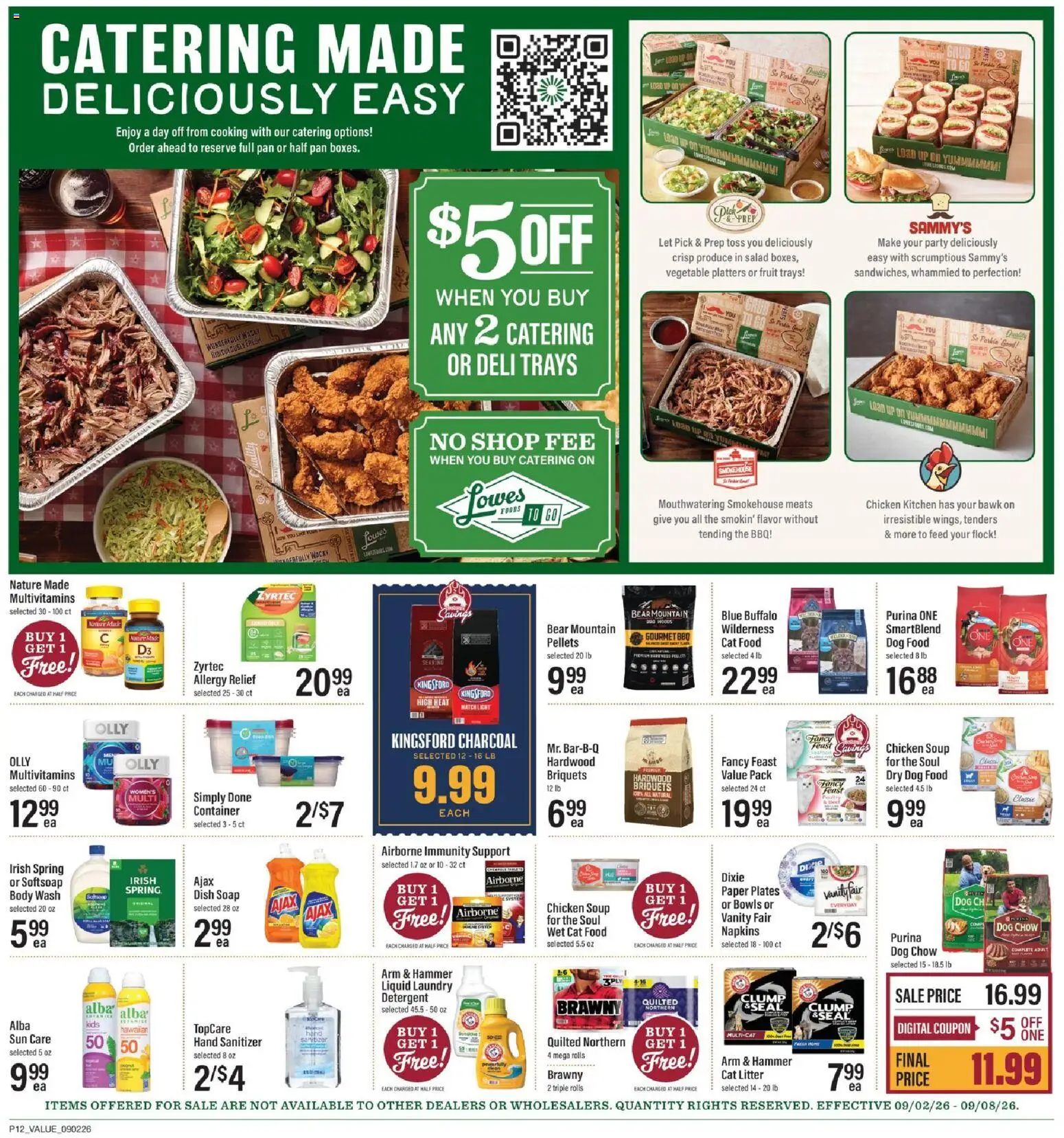 Lowes Foods Weekly Ad - valid from 09/02/2026 | Page: 19 | Products: Pan, Cat Food, Cat Litter, Fruit