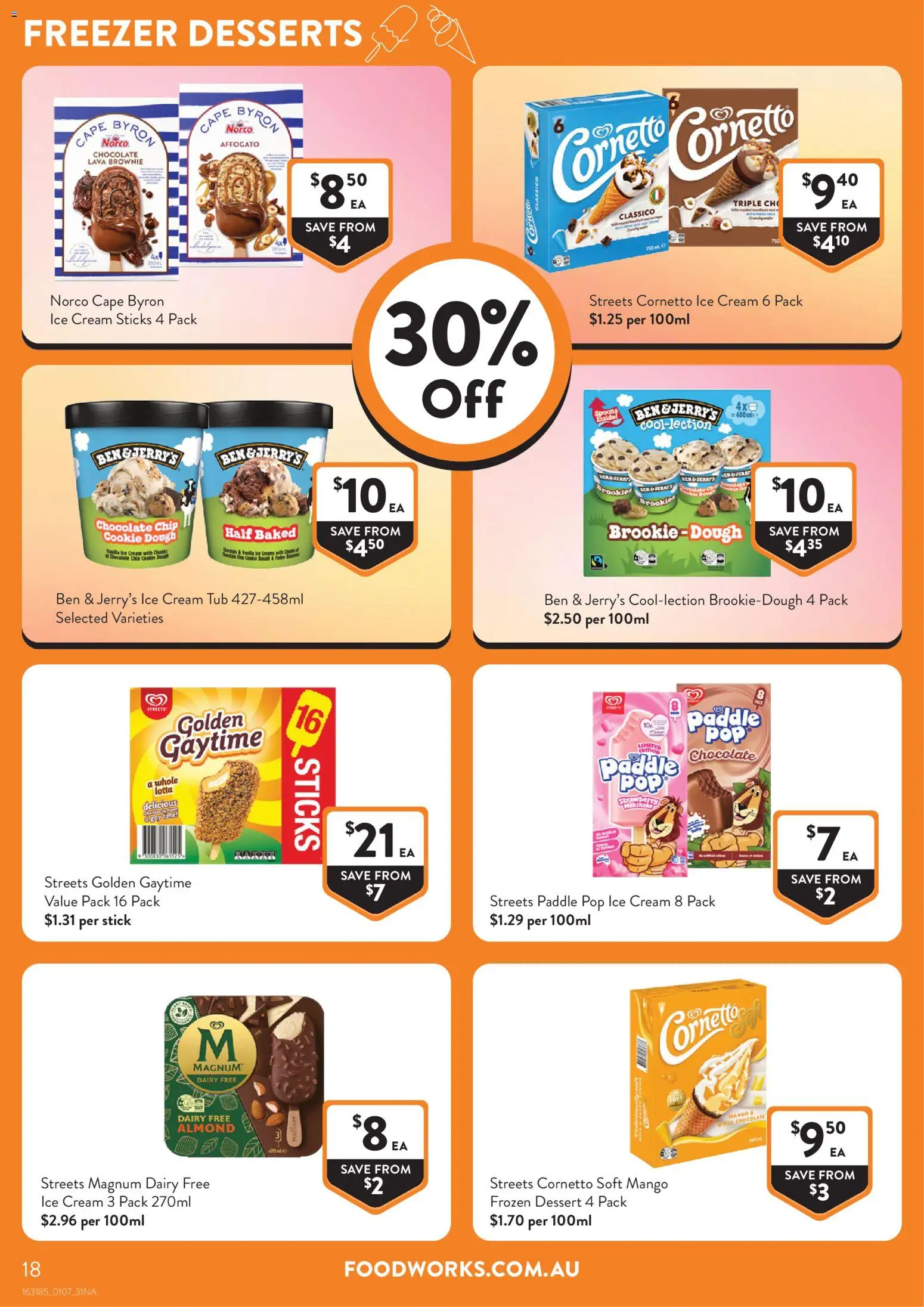Foodworks catalogue - valid from 01/07/2026 | Page: 18 | Products: Dairy, Chocolate, Ice cream, Mango
