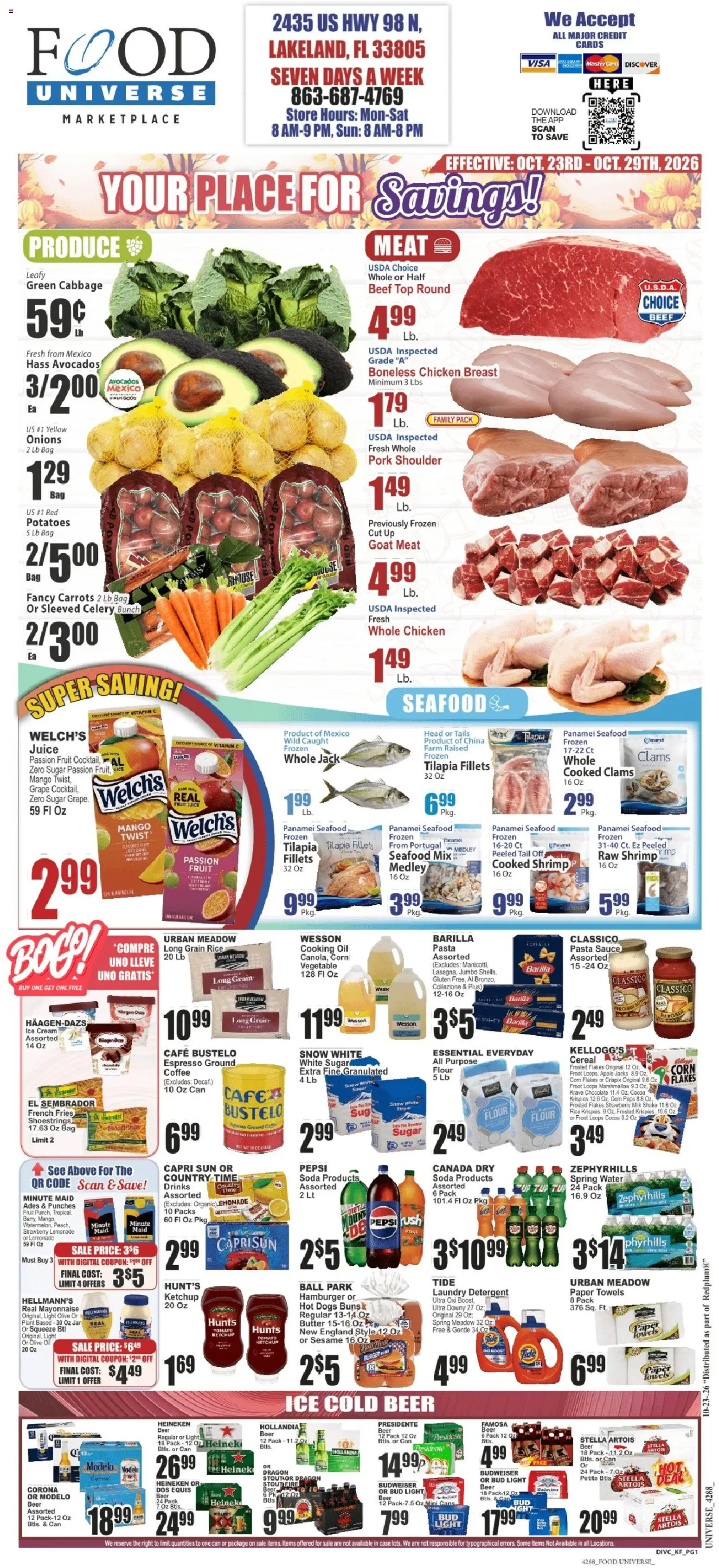 Food Universe Weekly Ad - valid from 10/23/2026 | Page: 1