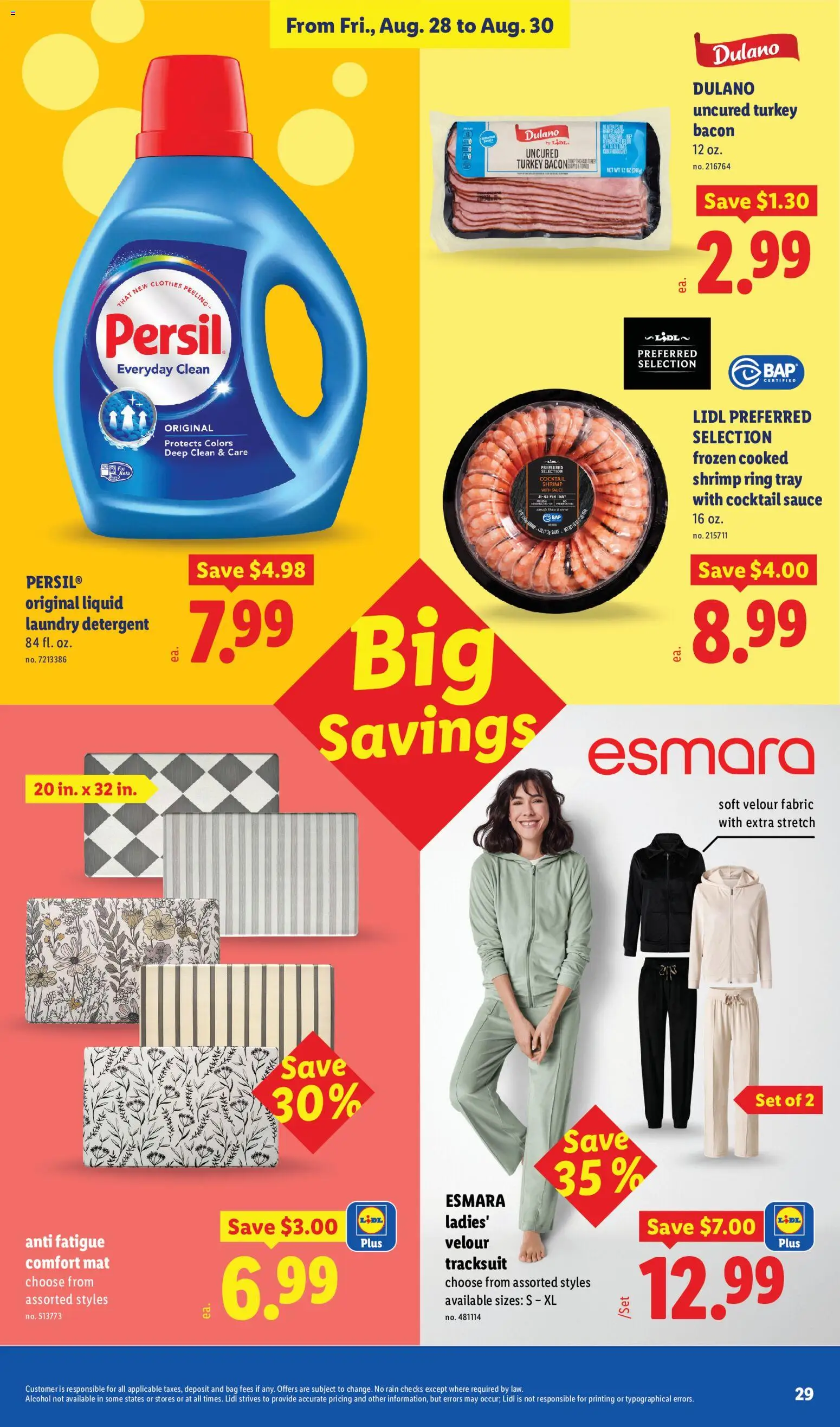 Lidl Weekly Ad - valid from 08/26/2026 | Page: 29 | Products: Laundry detergent, Alcohol, Clothes, Bacon