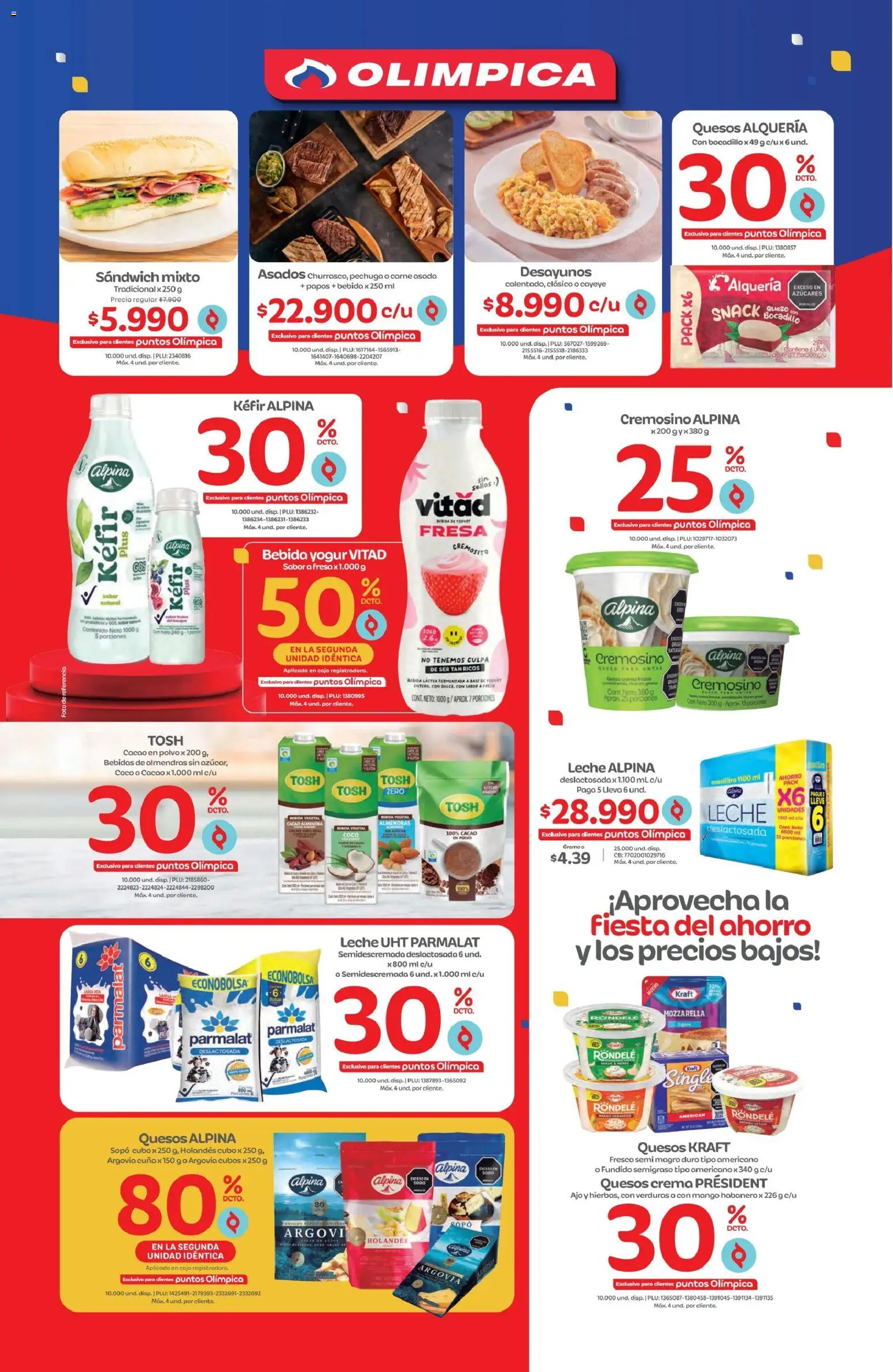 Olímpica revista - valida desde el 29/07/2026 | Página: 3 | Productos: Ajo, Pasta, Cuna, Yogur