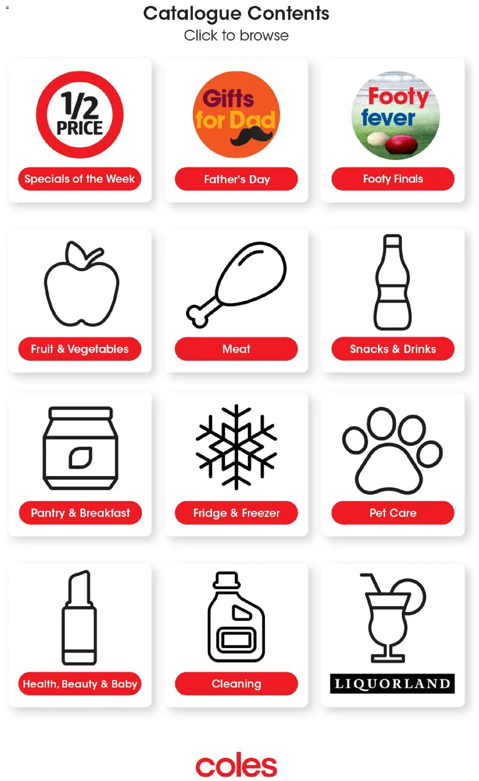 Coles catalogue - valid from 02/09/2026 | Page: 1 | Products: Drinks, Snacks, Cocktail, Fruit