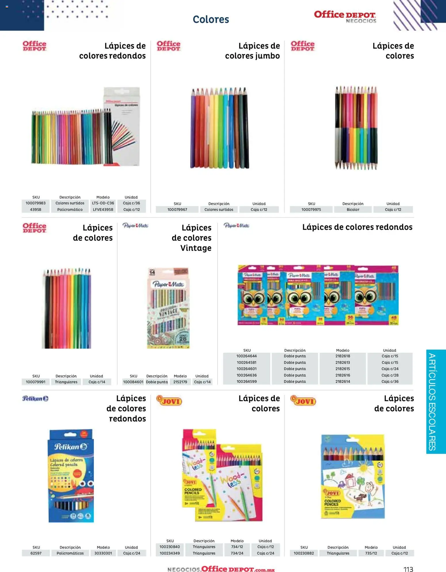 Nuevas ofertas de Office Depot válidas en toda la República Mexicana desde el 12/01/2026. ¡Encuentra las mejores ofertas en Office Depot catálogo 2026! | Página: 115 | Productos: Mate, Caja