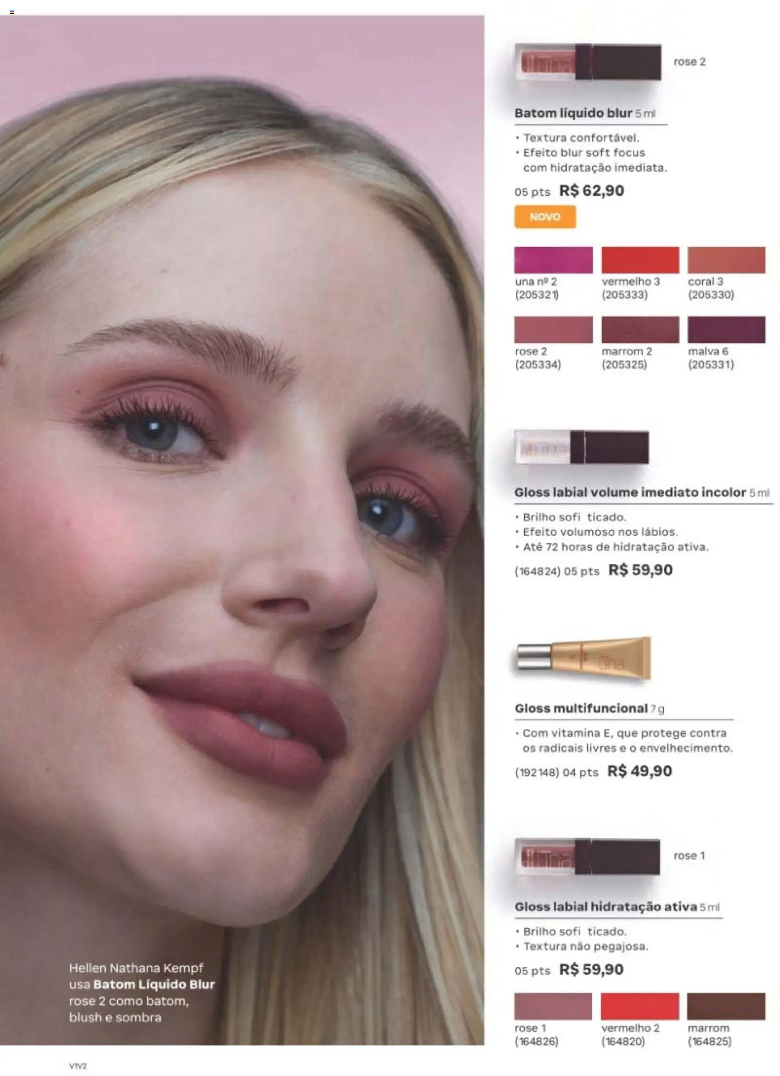 Natura Folheto - válido de 12/10/2026 | Página: 103 | Produtos: Blush, Batom, Gloss labial, Multifuncional