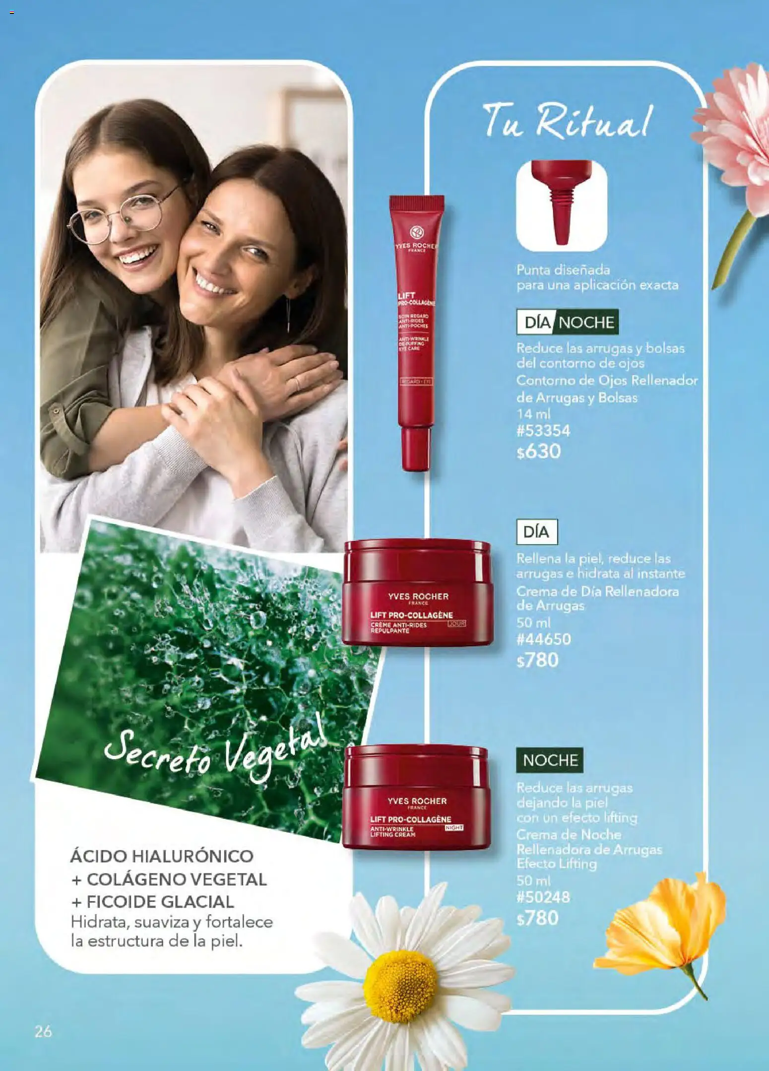 Nuevas ofertas de Yves Rocher válidas en toda la República Mexicana desde el 21.04.2026. ¡Encuentra las mejores ofertas en Yves Rocher campaña 6 2026! | Página: 26 | Productos: Contorno de ojos, Crema, Contorno