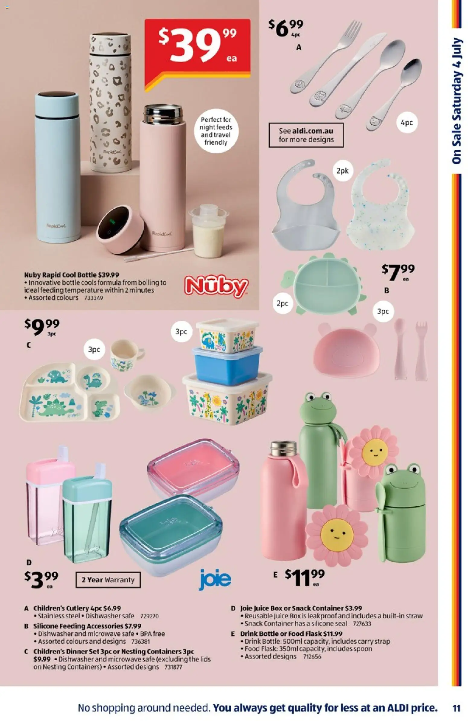Aldi catalogue - valid from 01/07/2026 | Page: 11 | Products: Dinner set, Box, Juice, Dishwasher