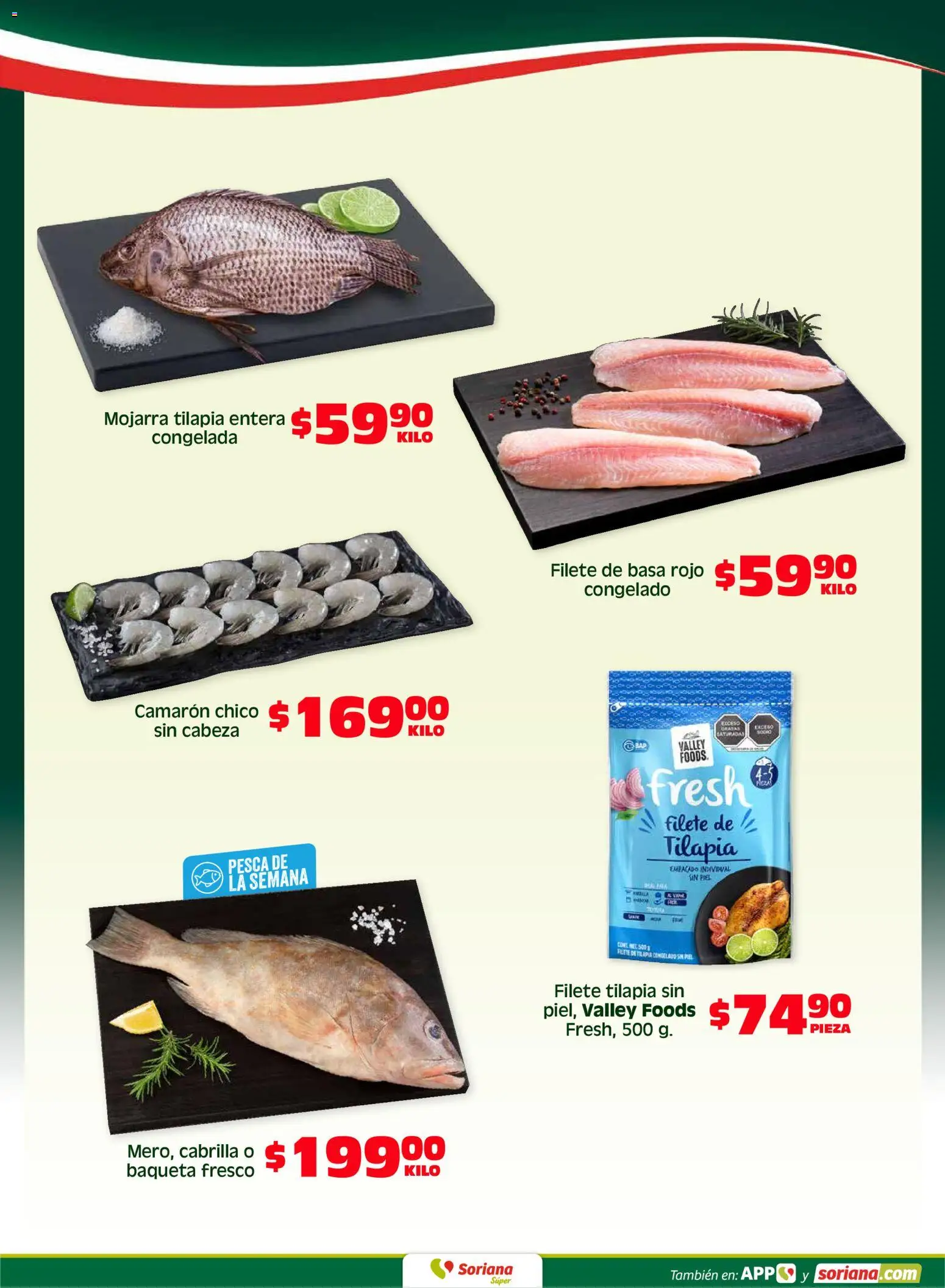 Nuevas ofertas de Soriana válidas en toda la República Mexicana desde el 15.05.2026. ¡Encuentra las mejores ofertas en Soriana Fin de Semana Súper: Tamaulipas (excepto Cd. Victoria y Tampico)! | Página: 4