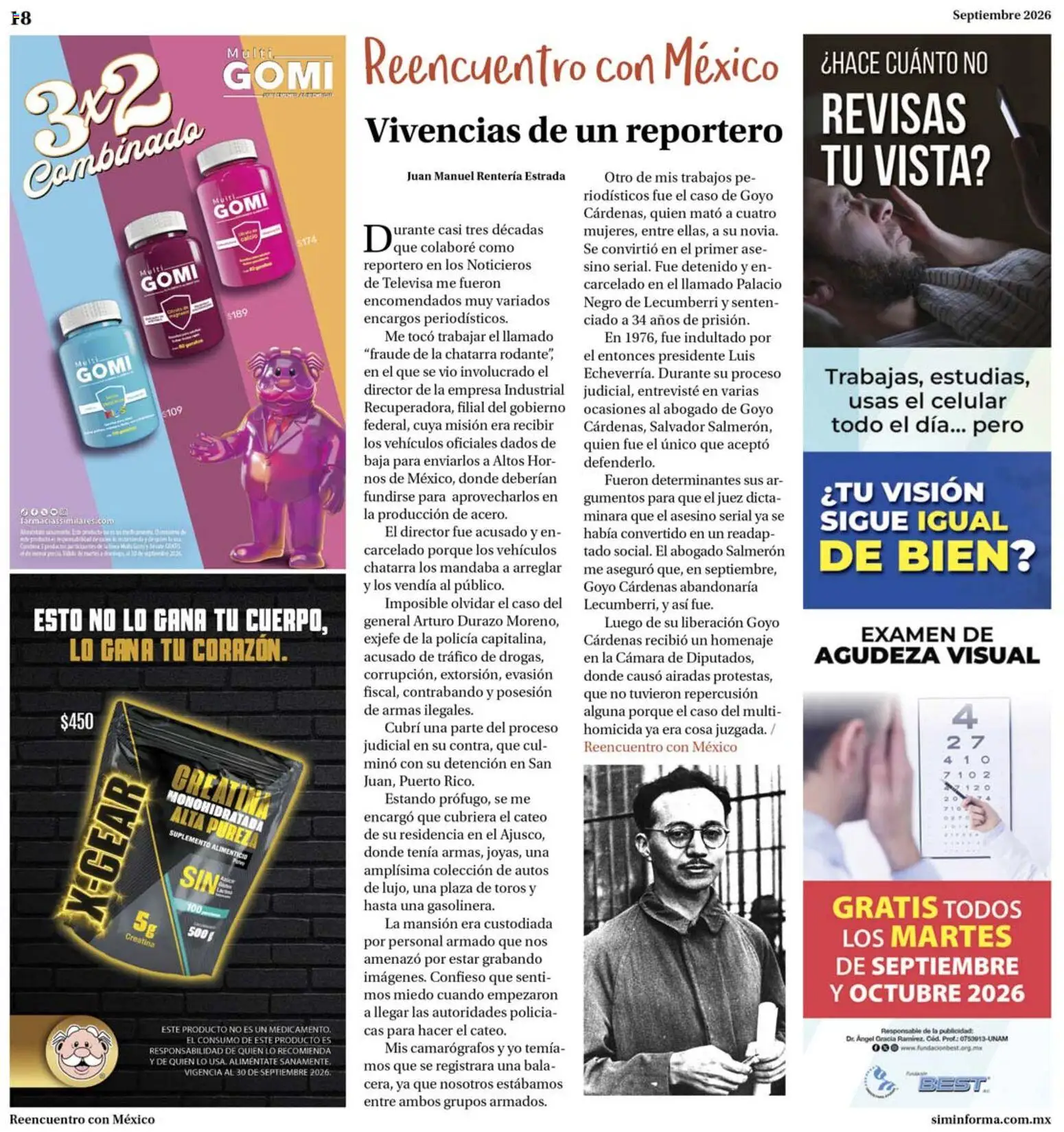 Nuevas ofertas de Farmacias Similares válidas en toda la República Mexicana desde el 01/09/2026. ¡Encuentra las mejores ofertas en Farmacias Similares catálogo AyuPADi, la voz que se levanta! | Página: 18 | Productos: Cámara