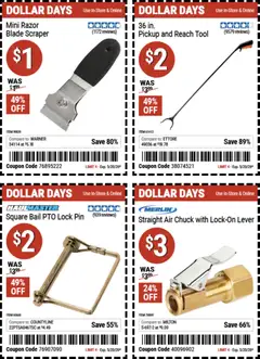 Preview of Harbor Freight weekly ads valid from 07.05.2026 | Page: 4 | Products: Pin, Razor Blade