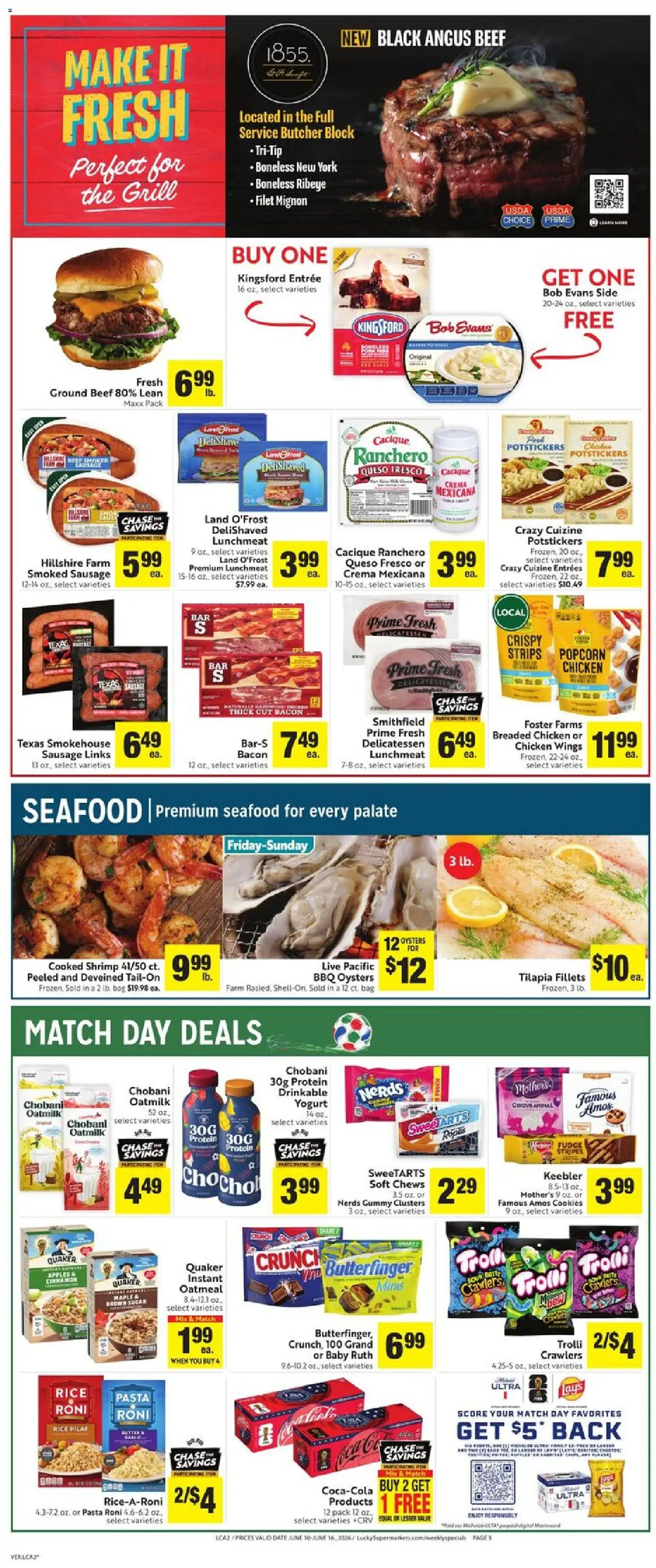 Lucky Supermarkets Weekly - AK - valid from 10.06.2026 | Page: 5 | Products: Rice, Pasta, Sugar, Grill