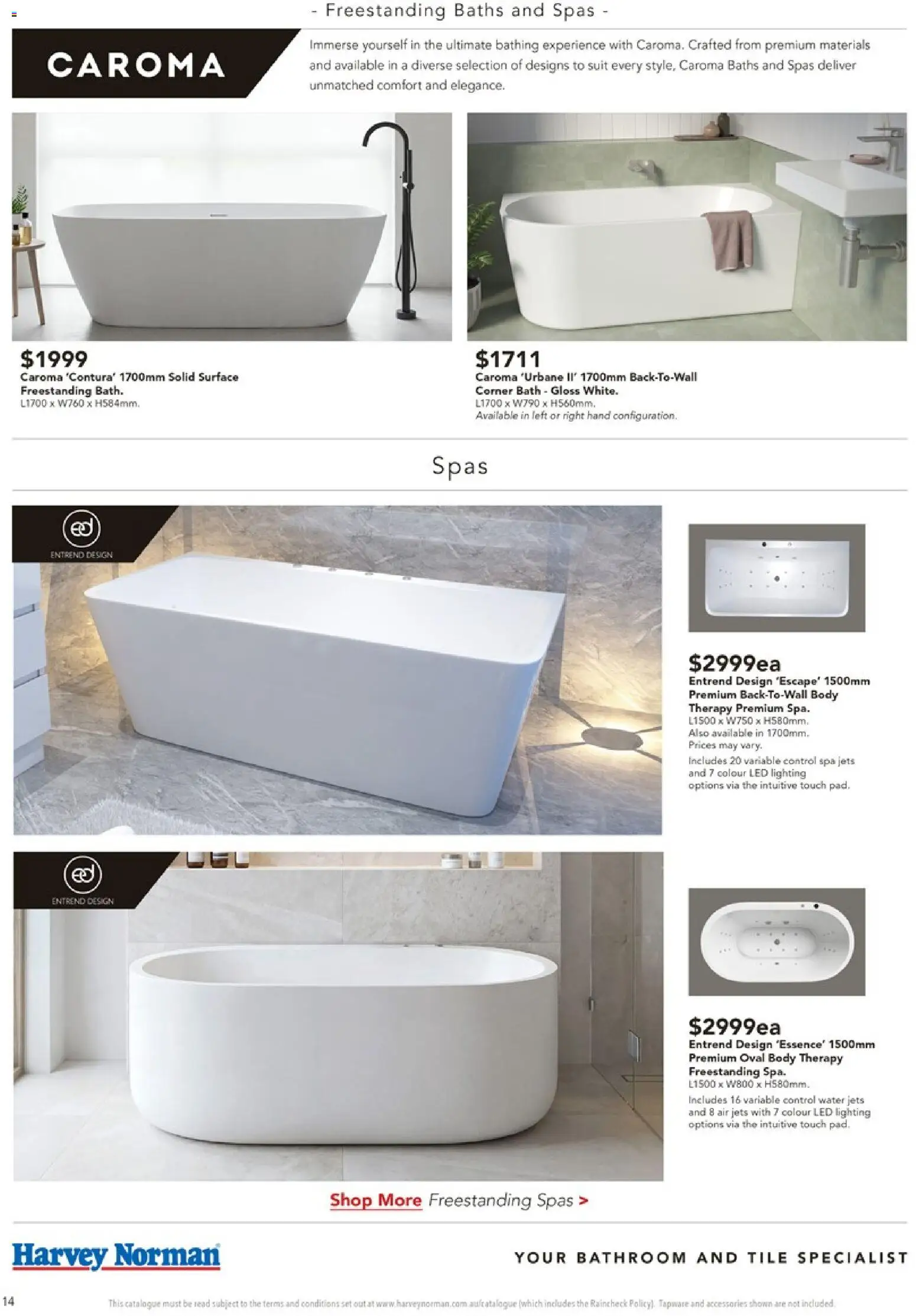 Harvey Norman catalogue - valid from 09/09/2026 | Page: 14 | Products: Water, Suit, Lighting, Bathroom
