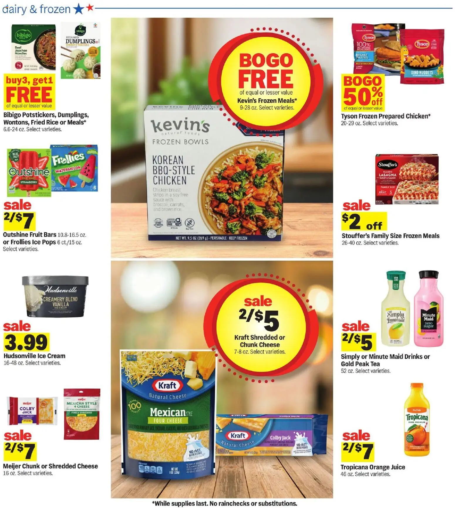 Meijer Weekly Ad - MI - valid from 07/29/2026 | Page: 16 | Products: Cheese, Rice, Cream, Ice cream