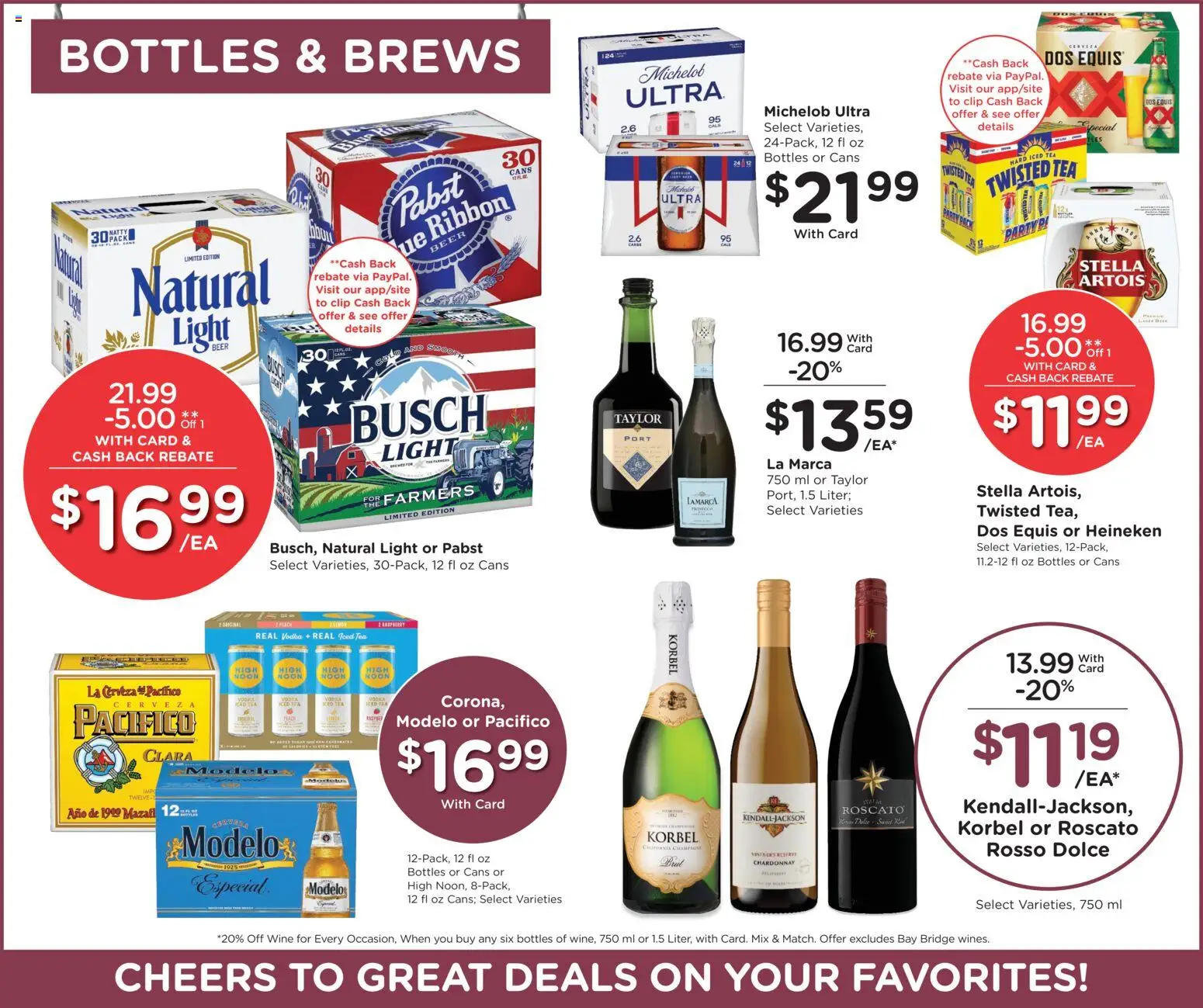 Smith's Weekly Ad - valid from 07/29/2026 | Page: 12 | Products: Clip, Beer, Tea, Vodka
