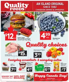 Preview of Quality Foods weekly flyer / circulaire from shop Quality Foods valid from Jun 25, 2026