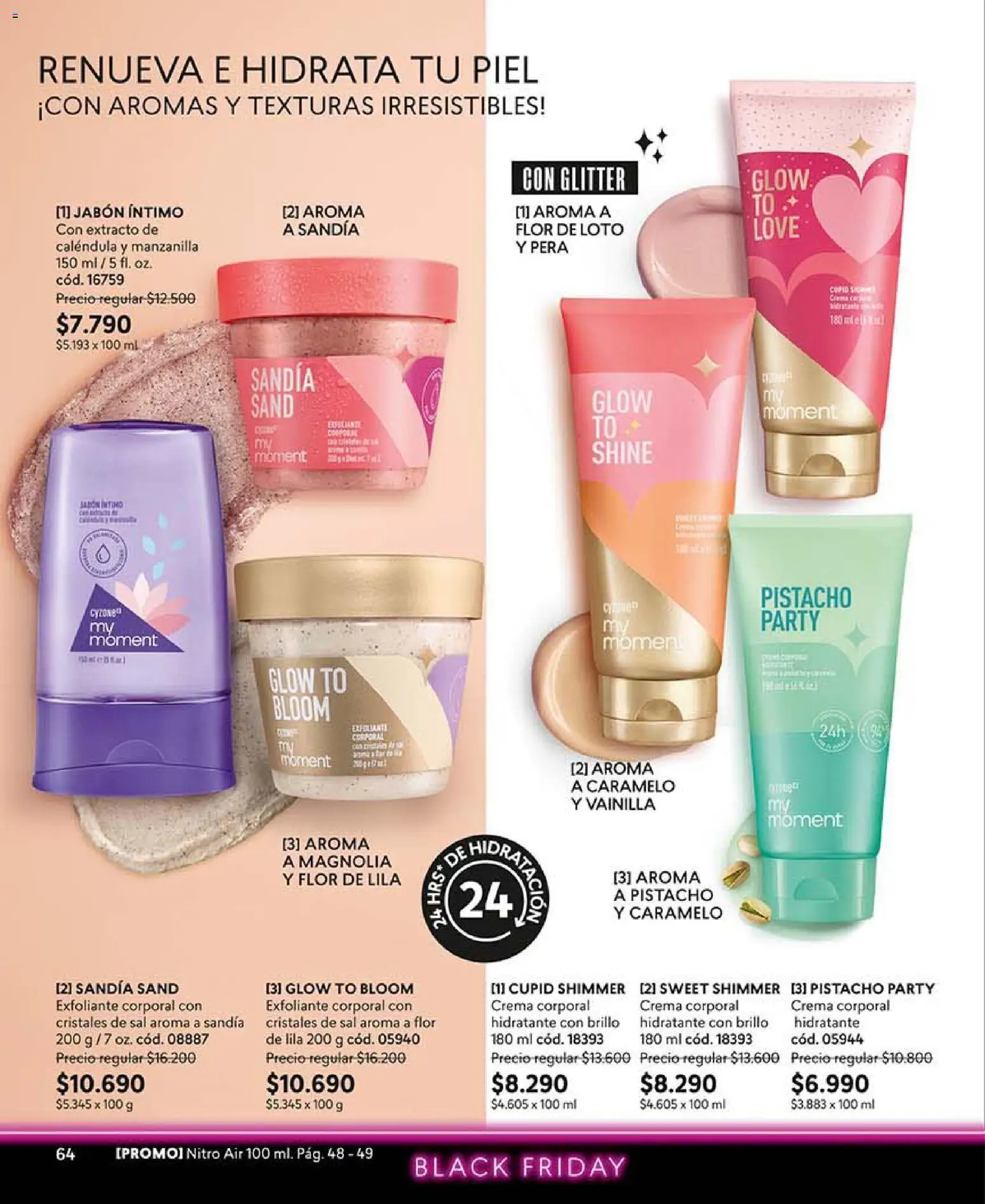 Catálogo CyZone Campaña 16 │ válido desde el 28.09.2026 | Página: 64 | Productos: Glitter, Loto, Vainilla, Jabón