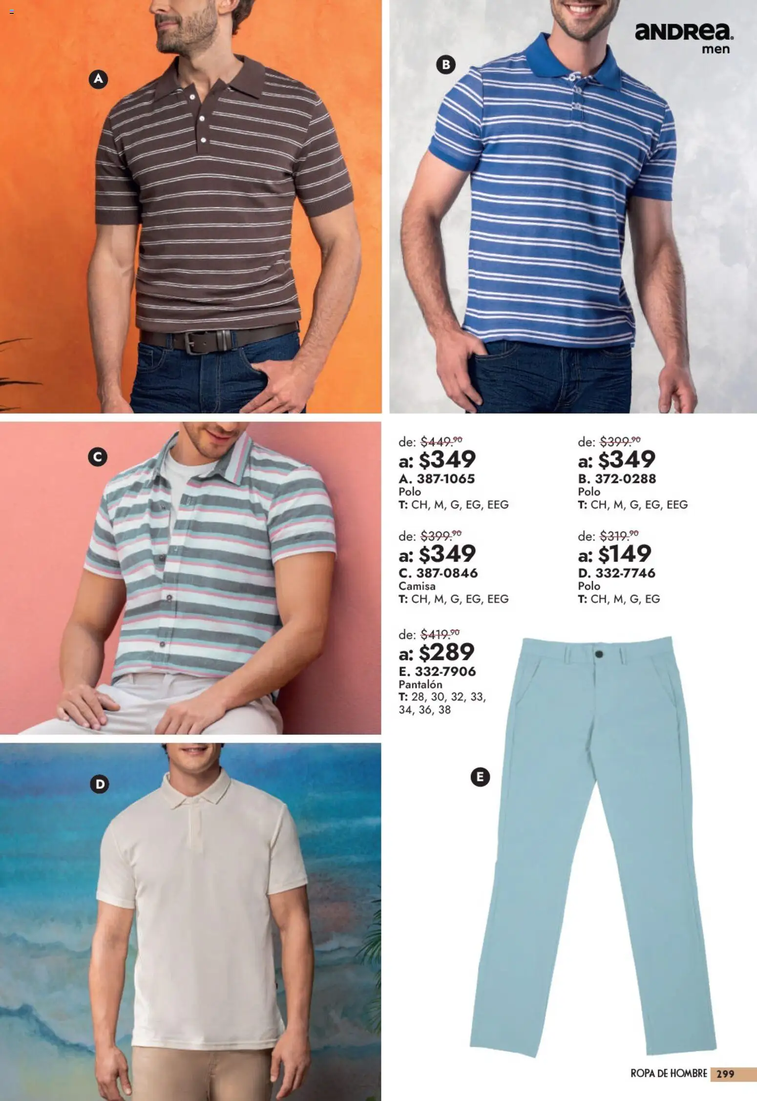 Nuevas ofertas de Andrea válidas en toda la República Mexicana desde el 13/09/2026. ¡Encuentra las mejores ofertas en Andrea catálogo Outlet! | Página: 299 | Productos: Camisa, Ropa
