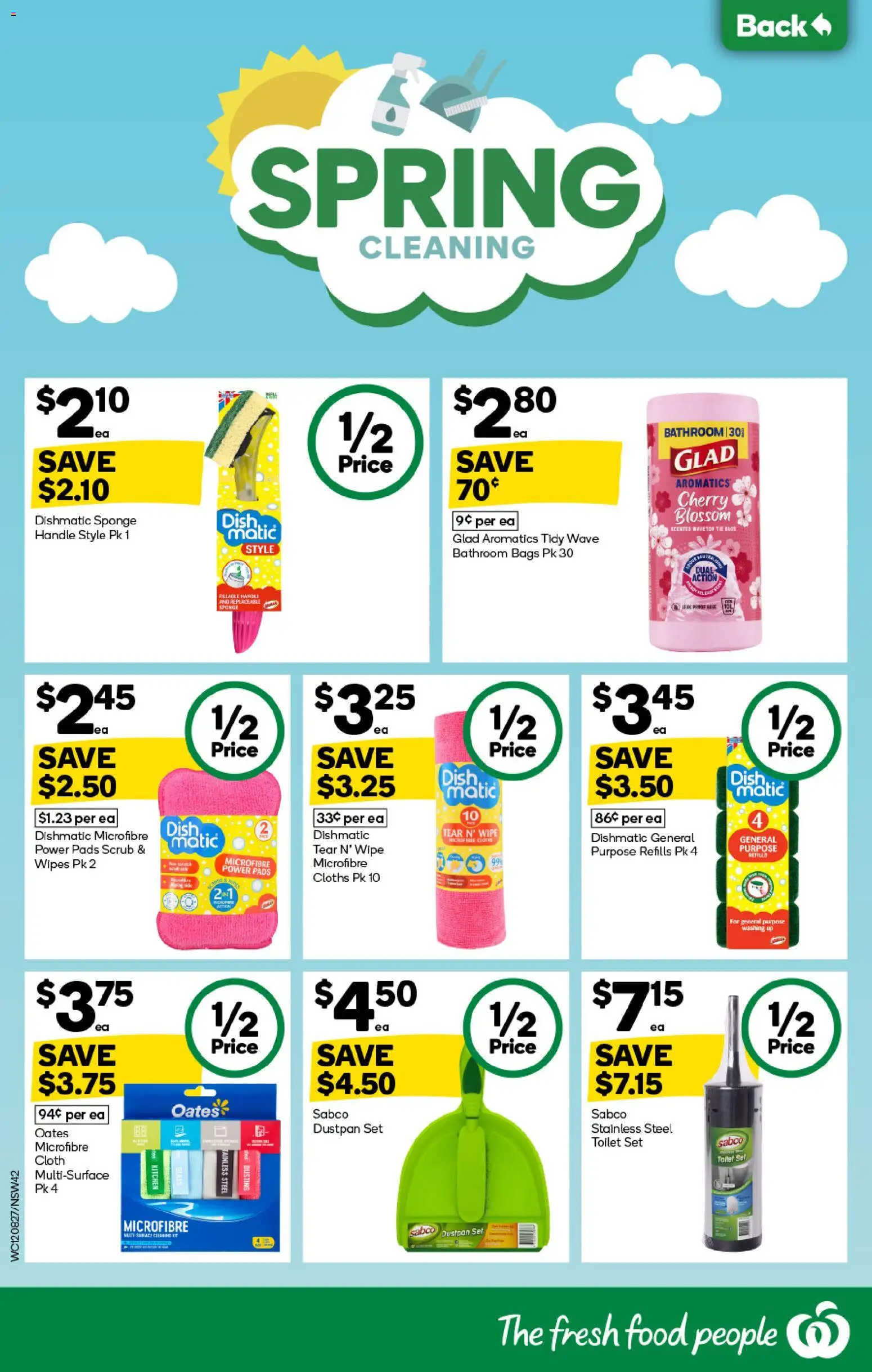 Woolworths catalogue - valid from 12/08/2026 | Page: 42 | Products: Cloth, Toilet, Scrub, Dustpan