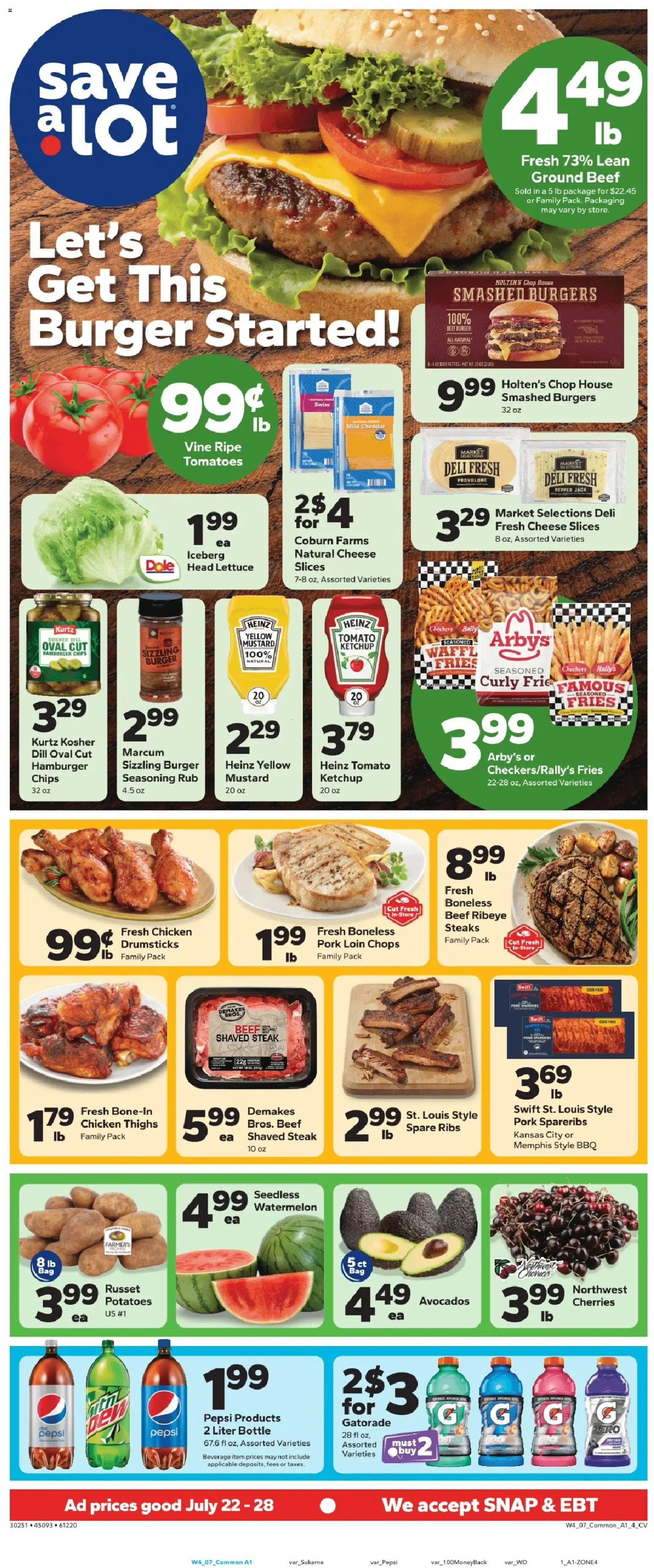 Save a Lot Weekly Ad - valid from 07/22/2026 | Page: 1
