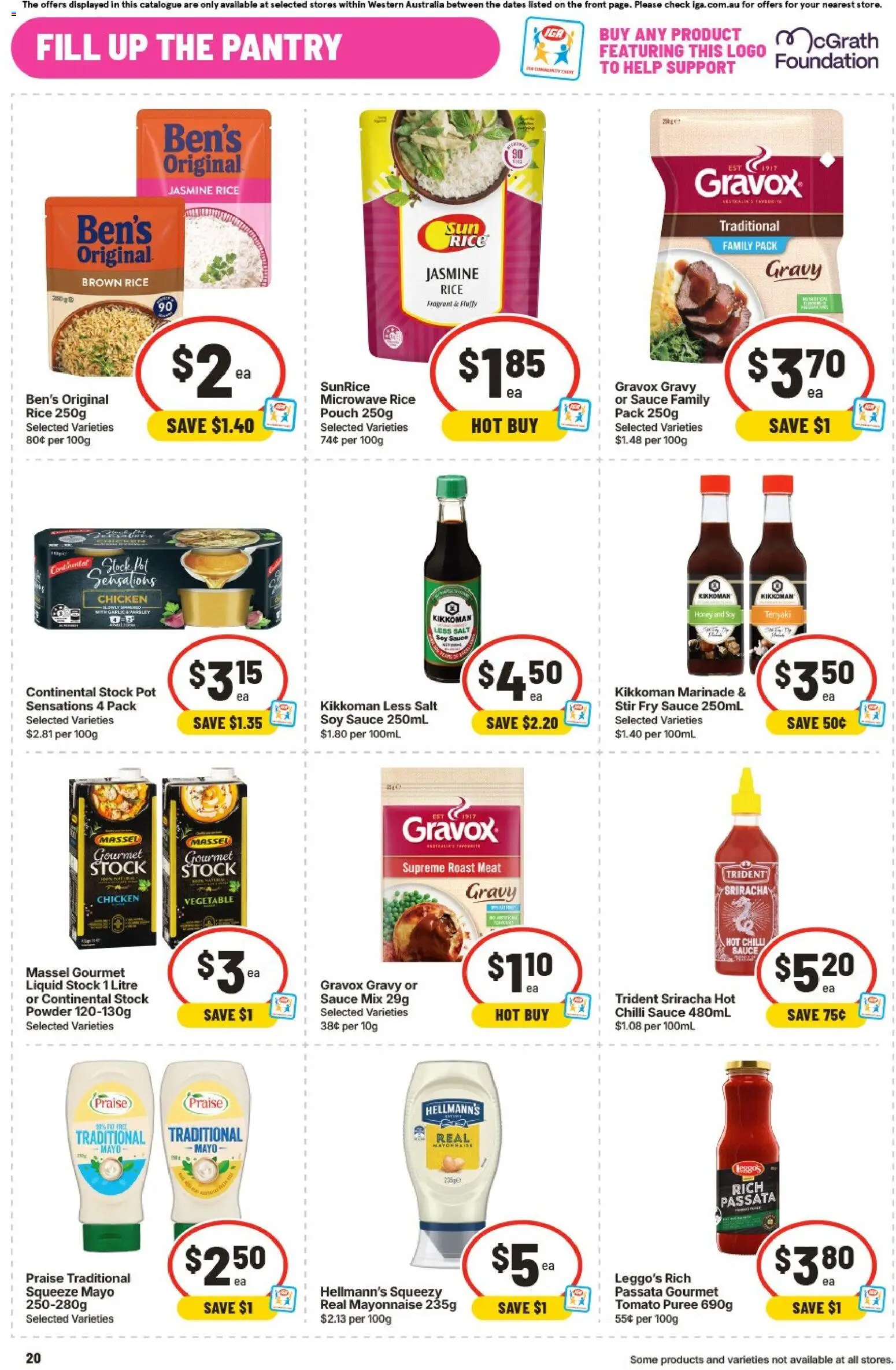 IGA catalogue - valid from 09/09/2026 | Page: 21 | Products: Brown rice, Sauce, Soy sauce, Chilli