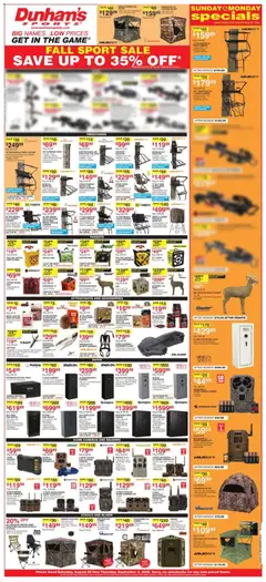 Preview of Dunham's Sports weekly ads valid from 08/28/2026