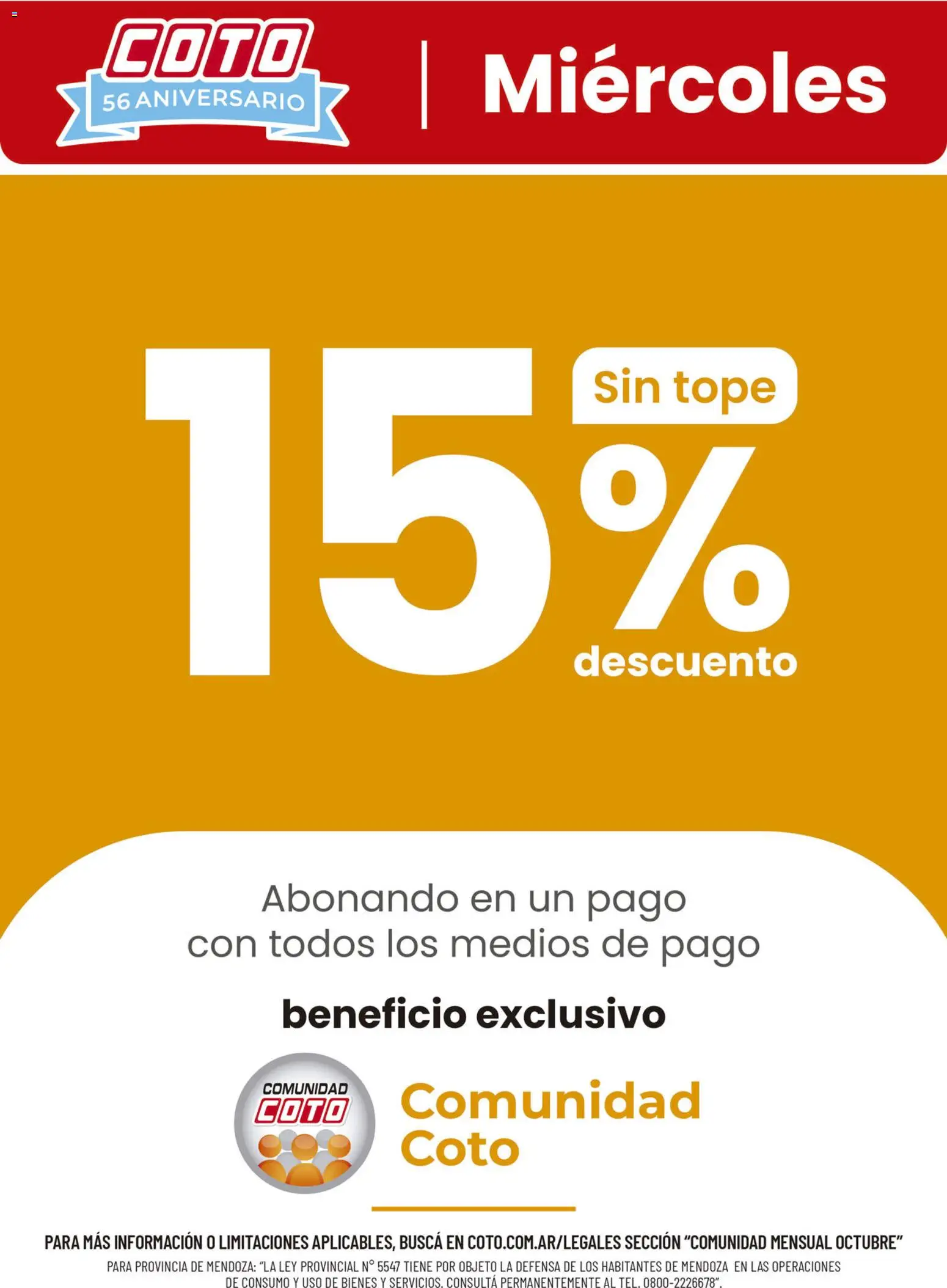 Coto - Comudidad Octubra │ válido desde el 06/10/2026 | Página: 1