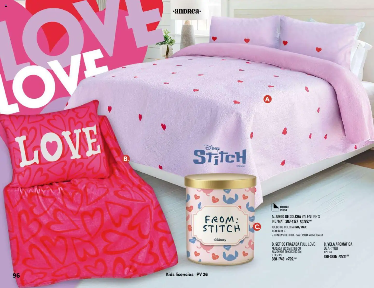 Nuevas ofertas de Andrea válidas en toda la República Mexicana desde el 25/01/2026. ¡Encuentra las mejores ofertas en Andrea catálogo Home! | Página: 96 | Productos: Juego, Vela, Almohada